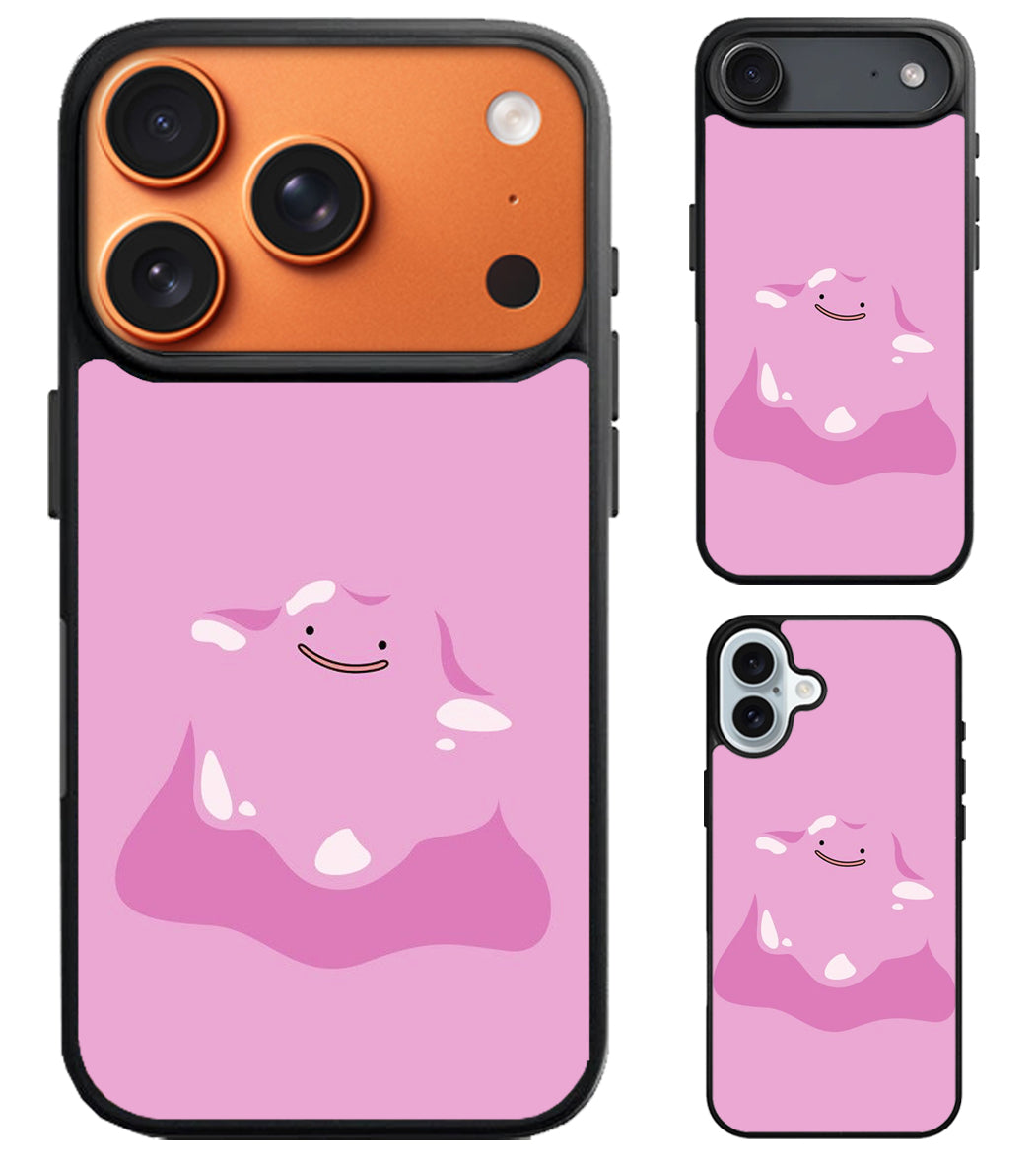 Ditto Pokemon Cute iPhone Air | iPhone 17 | 17 Pro | 17 Pro Max Case