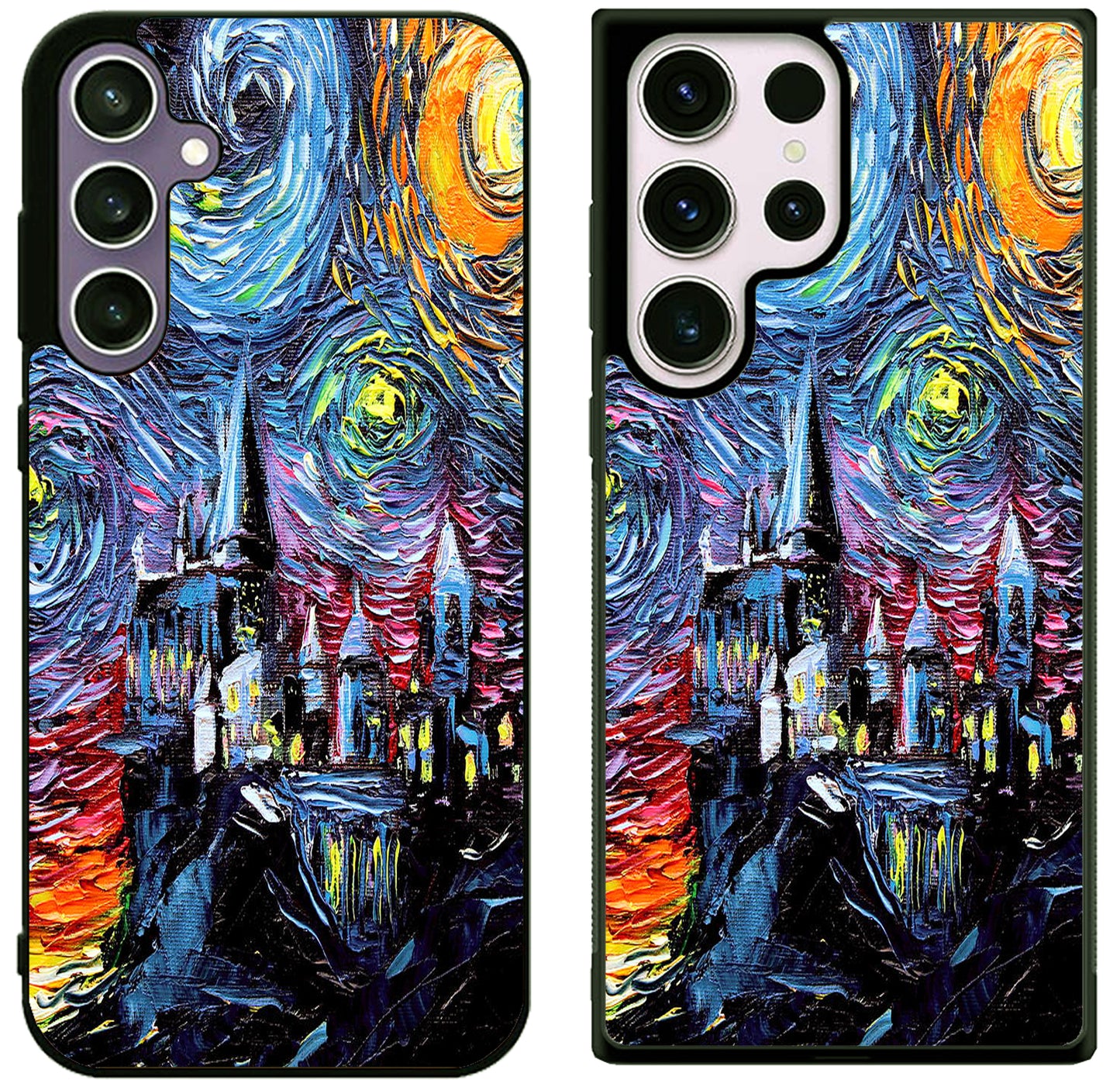 Doctor Who Tardis Van Gogh Samsung Galaxy S25 | S25 Edge | S25 FE | S25 Plus | S25 Ultra Case