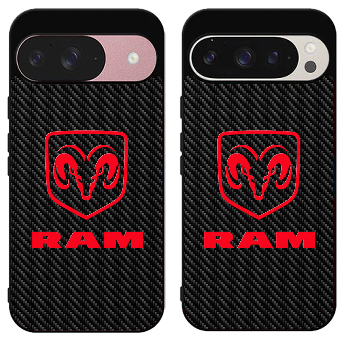 Dodge RAM Red Carbon Google Pixel 9 | 9 Pro | 9 Pro XL Case