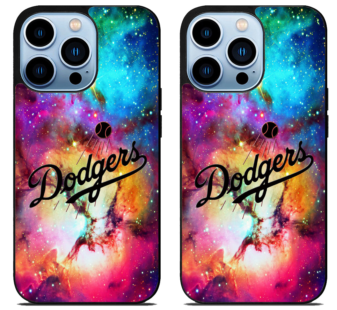Dodger Baseball Nebula iPhone 15 Pro | iPhone 15 Pro Max Case