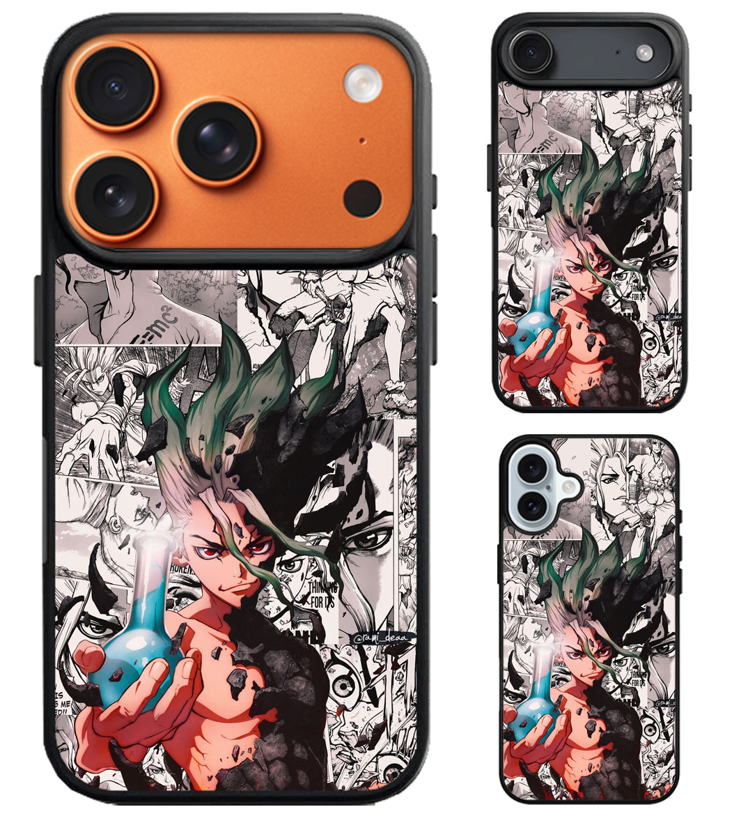 Dr Stone Collage iPhone Air | iPhone 17 | 17 Pro | 17 Pro Max Case