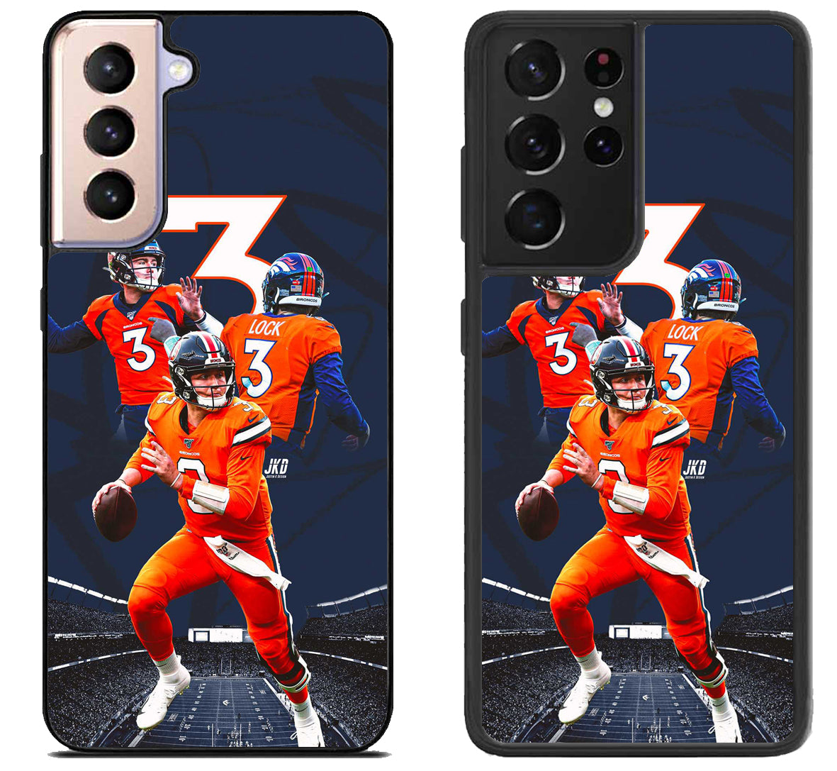 Drew Lock Denver Broncos Collage Samsung Galaxy S21 | S21 FE | S21+ | S21 Ultra Case
