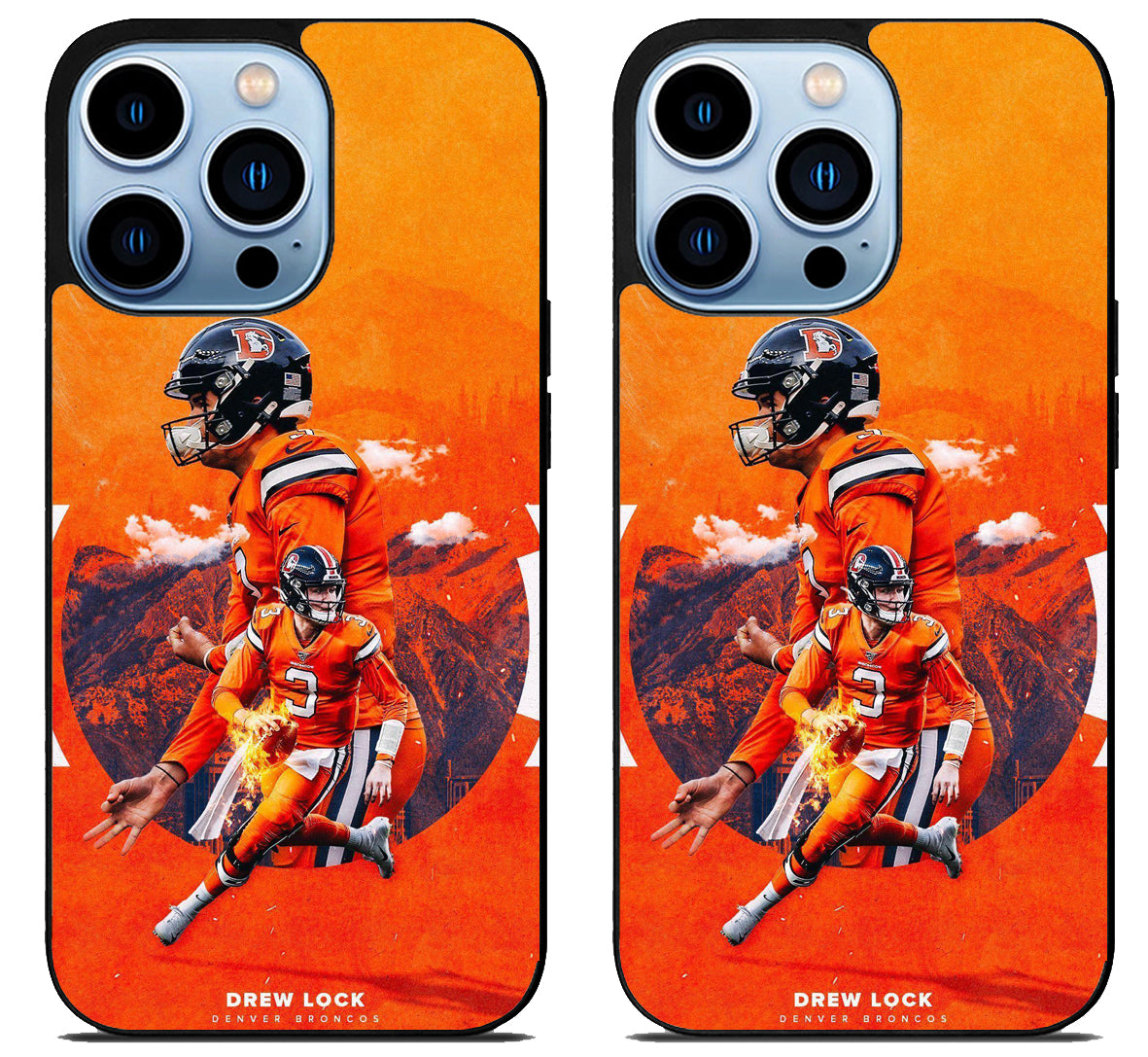 Drew Lock Denver Broncos Wallpaper iPhone 15 Pro | iPhone 15 Pro Max Case