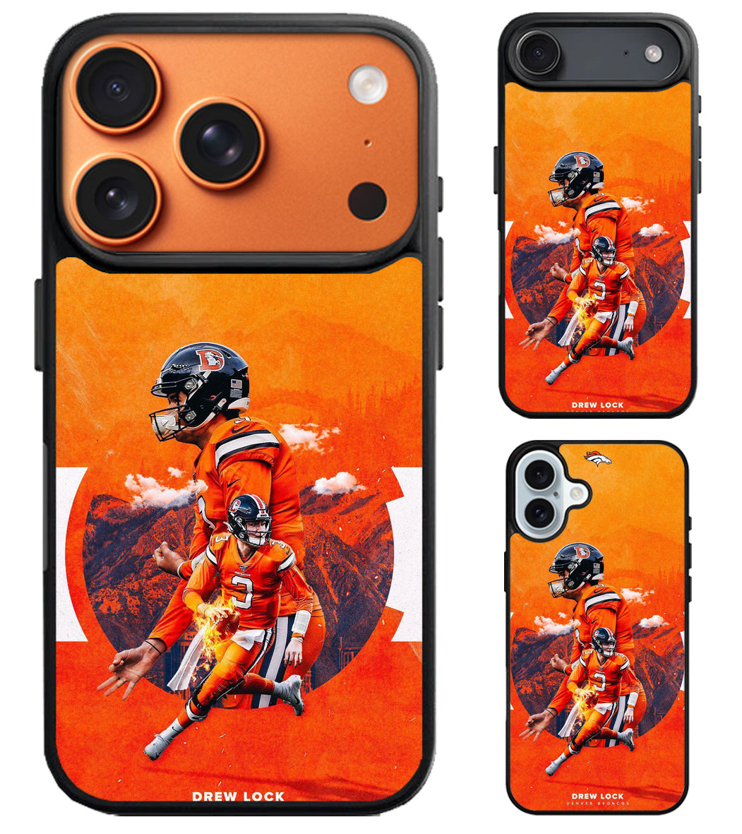 Drew Lock Denver Broncos Wallpaper iPhone Air | iPhone 17 | 17 Pro | 17 Pro Max Case