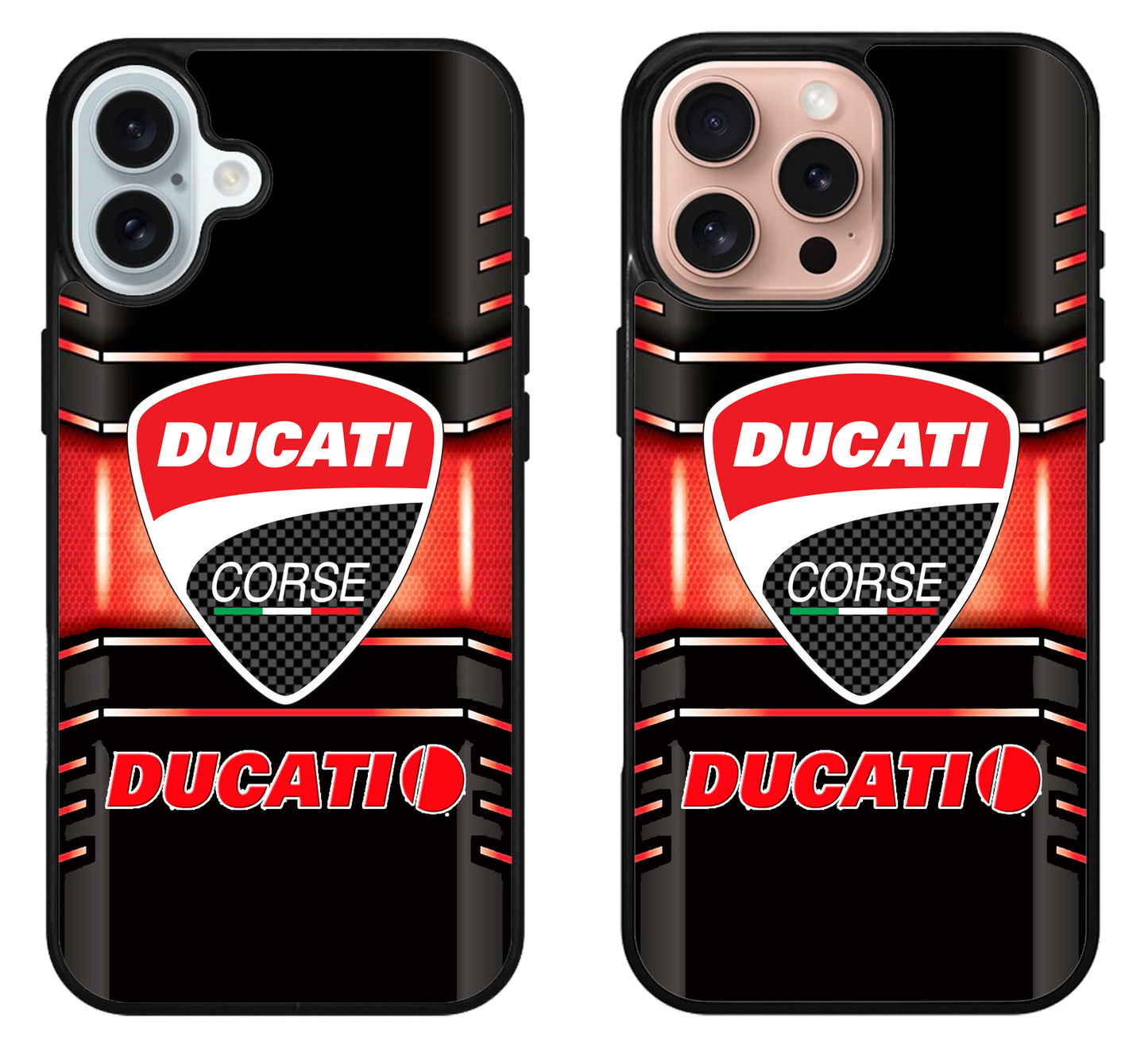 Ducati Logo Metallic iPhone 16 | 16 Plus | 16 Pro | 16 Pro Max Case