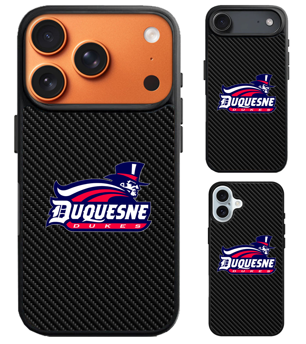 Duquesne Dukes Carbon iPhone Air | iPhone 17 | 17 Pro | 17 Pro Max Case