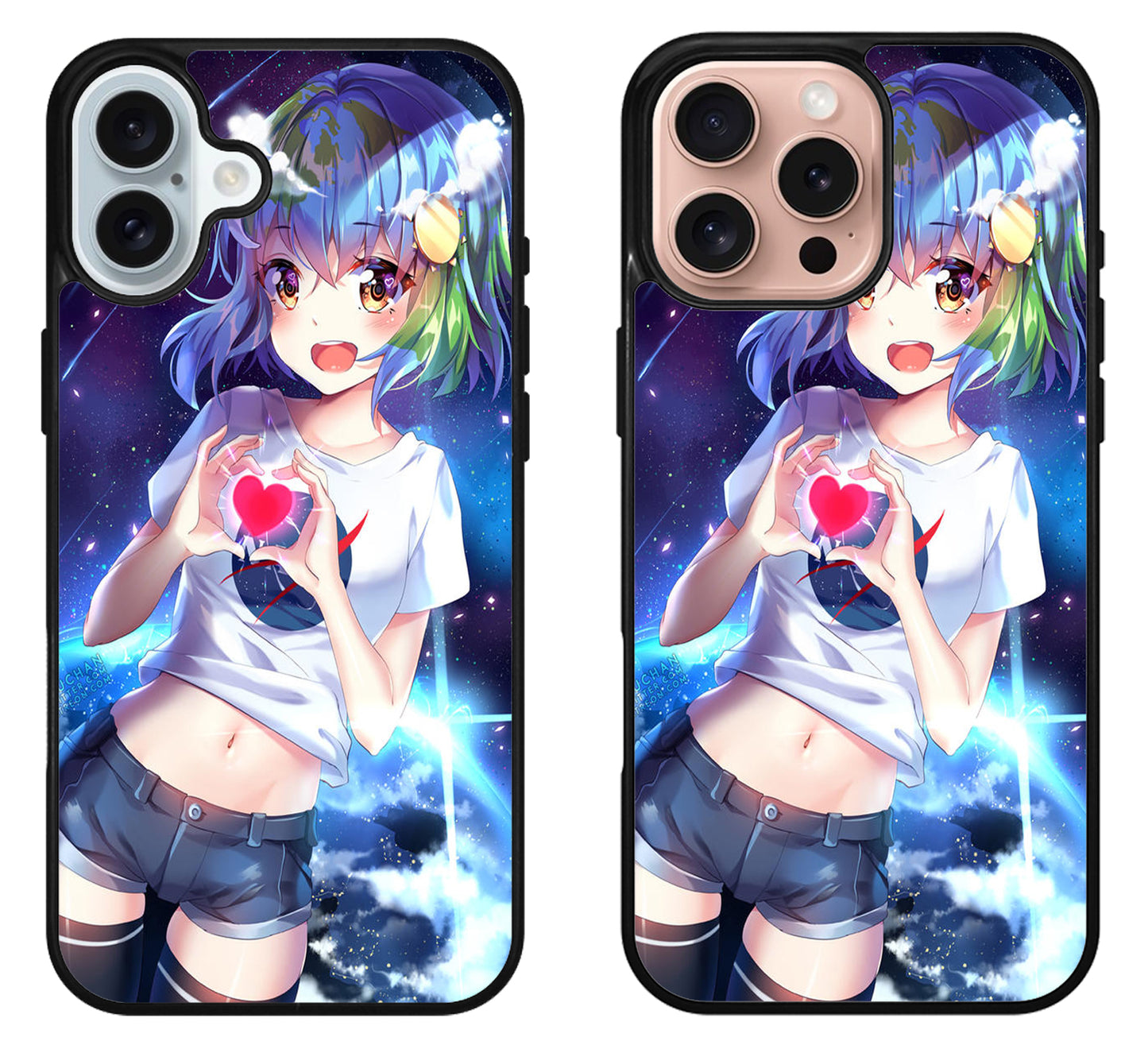 Earth Chan Anime Love iPhone 16 | 16 Plus | 16 Pro | 16 Pro Max Case