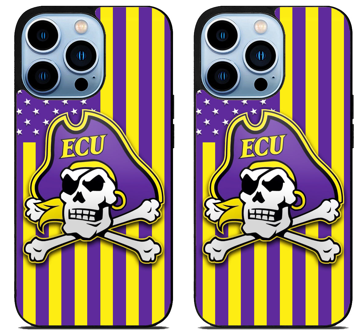 East Carolina Pirates Flag iPhone 15 Pro | iPhone 15 Pro Max Case