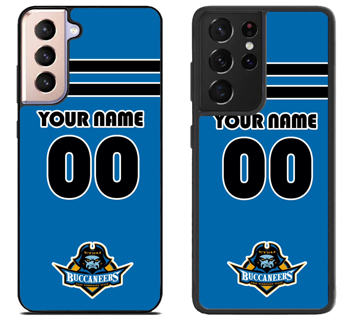 Custom Personalized East Tennessee State Buccaneers Samsung Galaxy S21 | S21 FE | S21+ | S21 Ultra Case