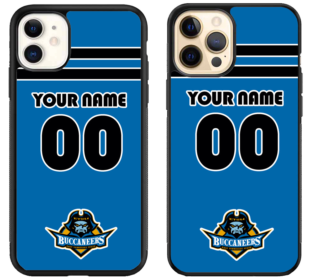 Custom Personalized East Tennessee State Buccaneers iPhone 12 | 12 Mini | 12 Pro | 12 Pro Max Case