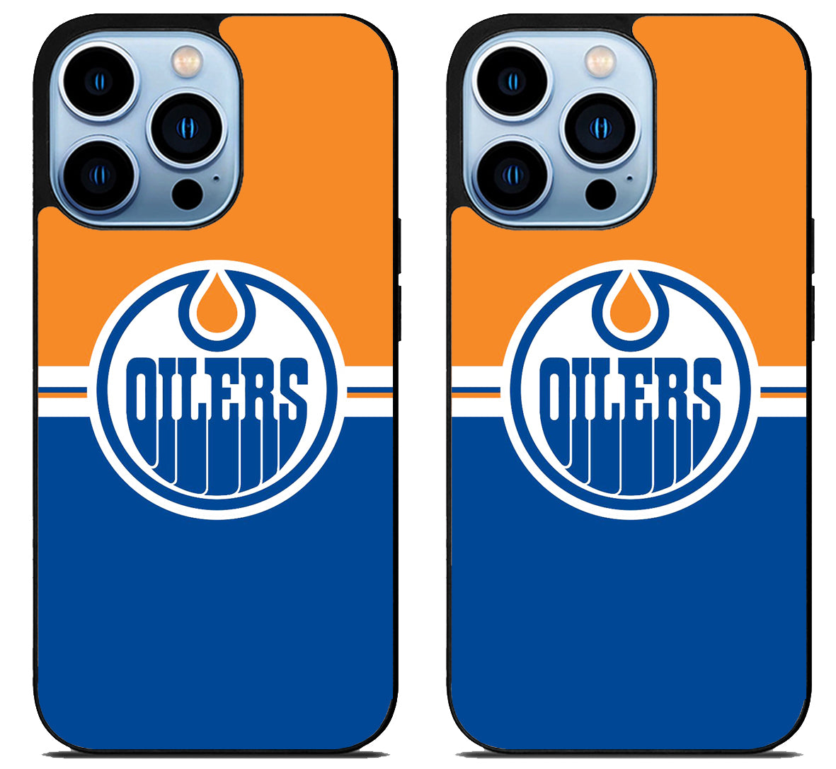 Edmonton Oilers Stripe iPhone 15 Pro | iPhone 15 Pro Max Case