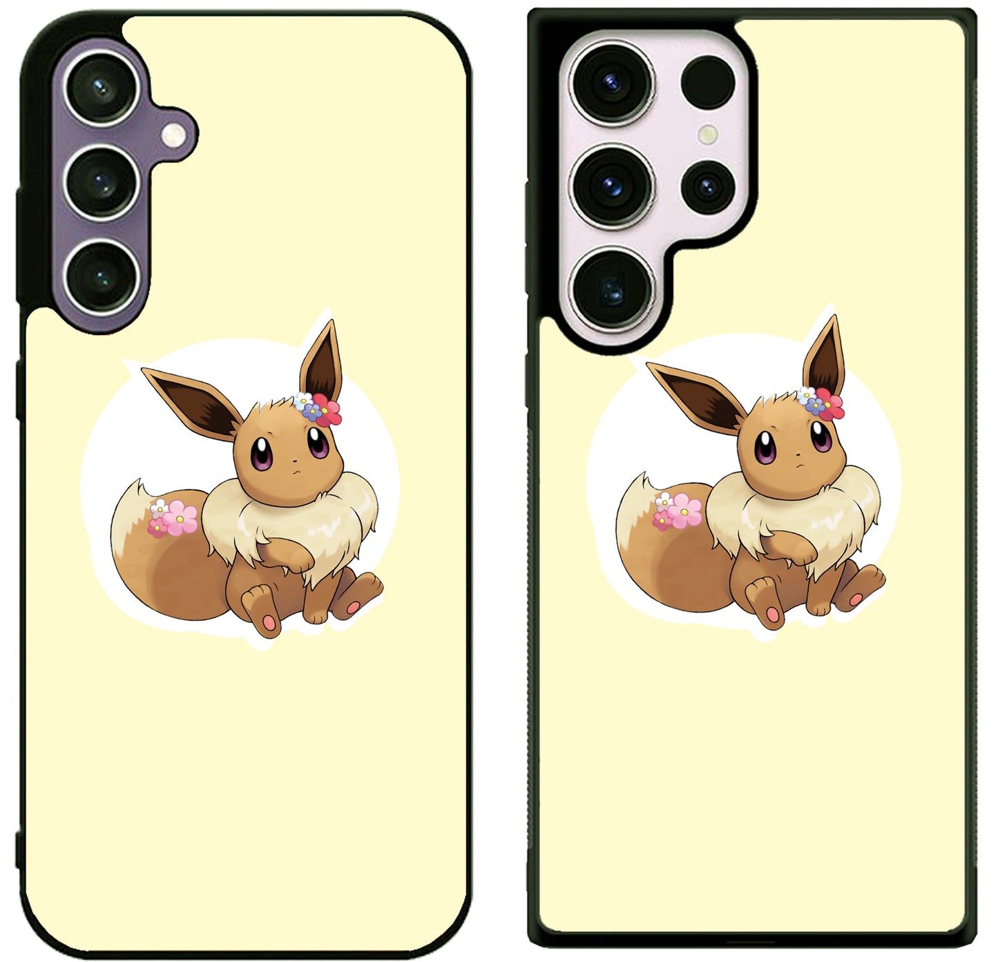 Eevee Pokemon Cover Samsung Galaxy S25 | S25 Edge | S25 FE | S25 Plus | S25 Ultra Case
