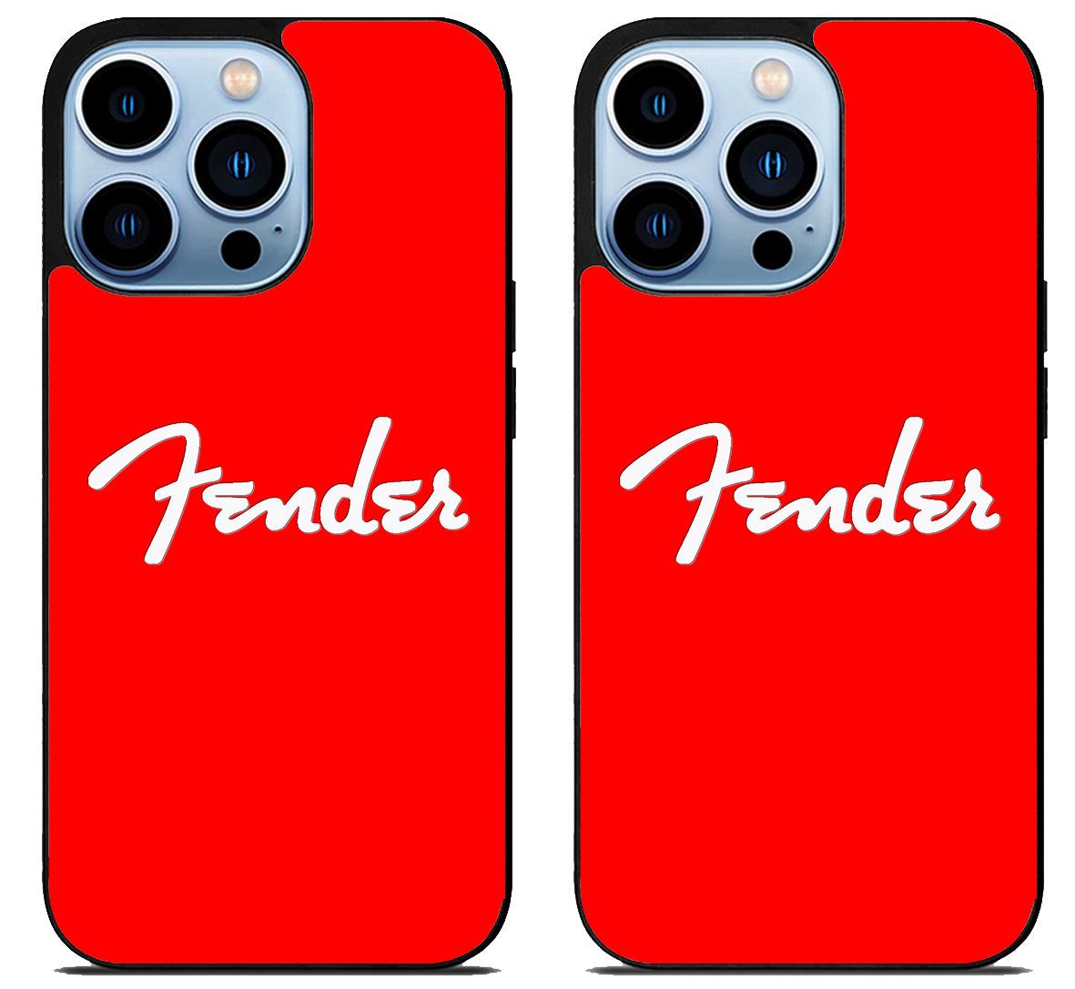 Fender Logo Red iPhone 15 Pro | iPhone 15 Pro Max Case