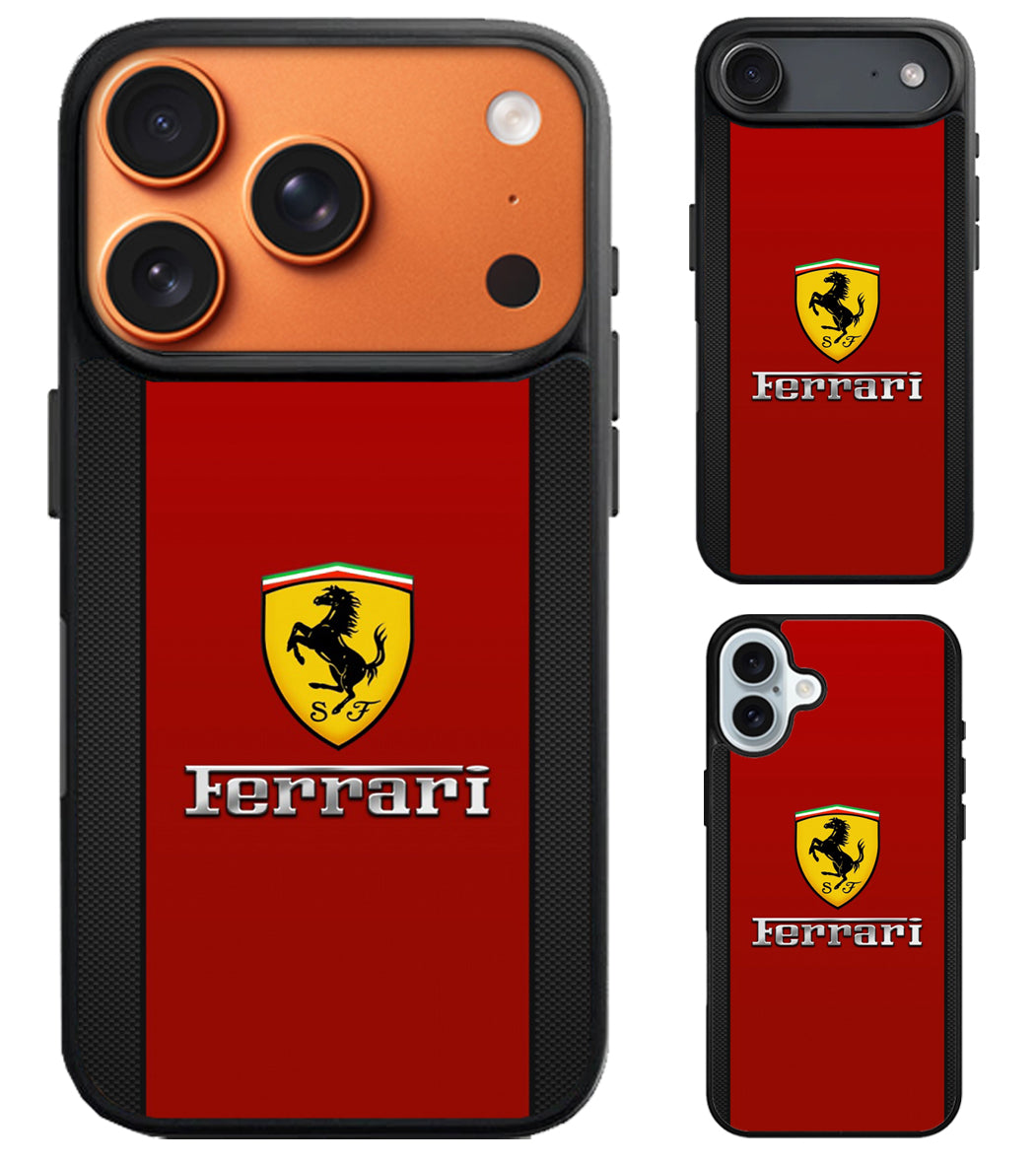 Ferrari Logo Red iPhone Air | iPhone 17 | 17 Pro | 17 Pro Max Case