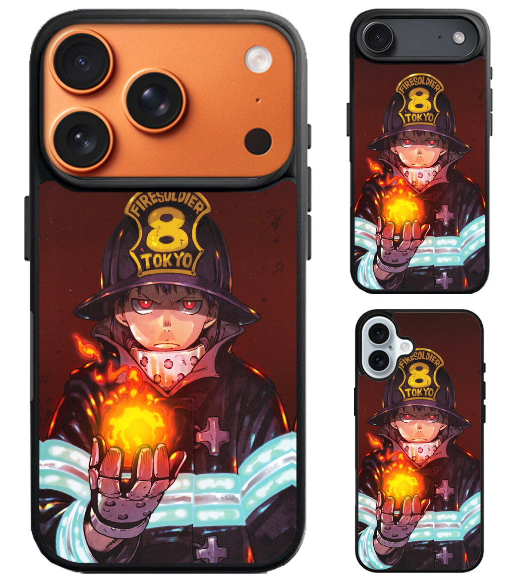 Fire Force Soldier iPhone Air | iPhone 17 | 17 Pro | 17 Pro Max Case