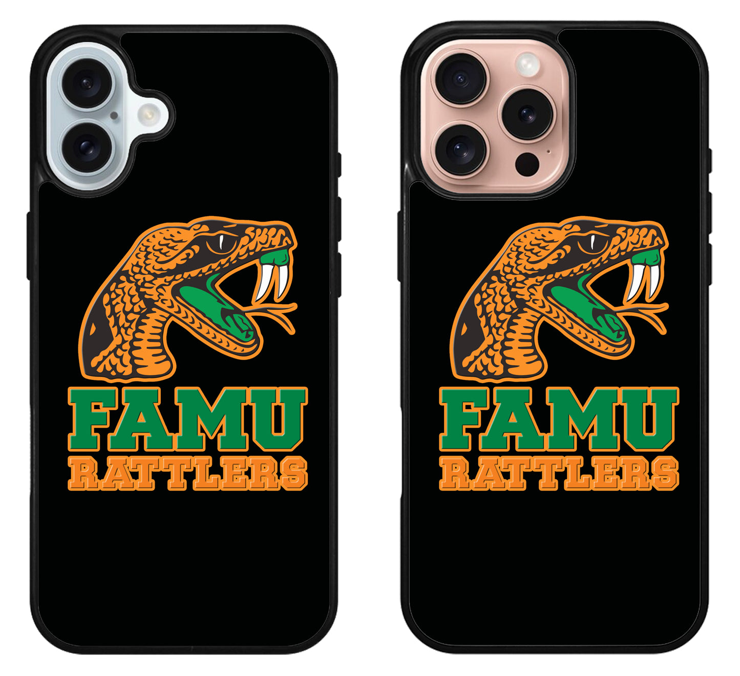 Florida A&M Rattlers Black iPhone 16 | 16 Plus | 16 Pro | 16 Pro Max Case