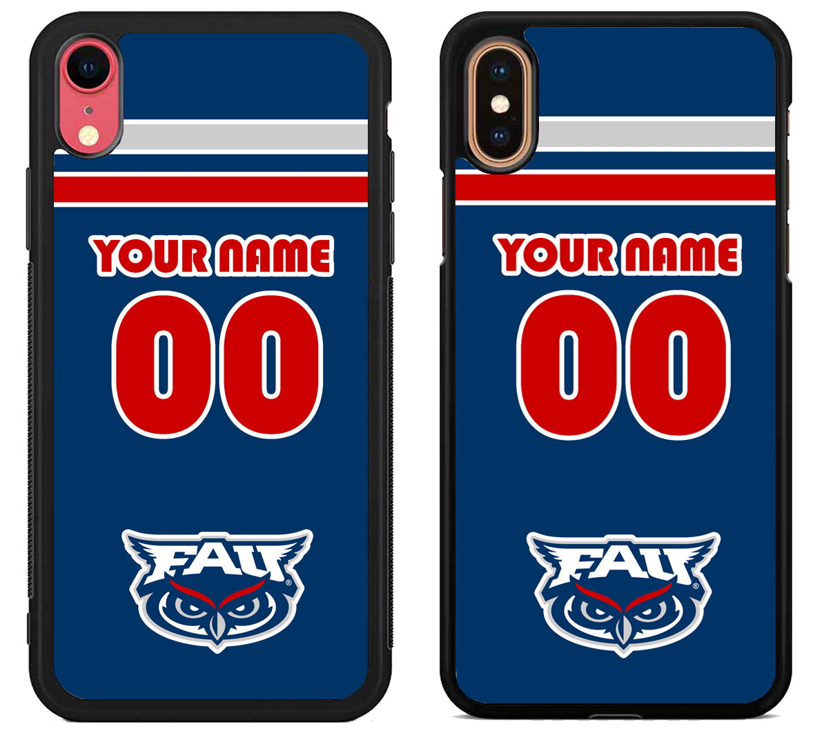 Custom Personalized Florida Atlantic Owls iPhone X | Xs | Xr | Xs Max Case