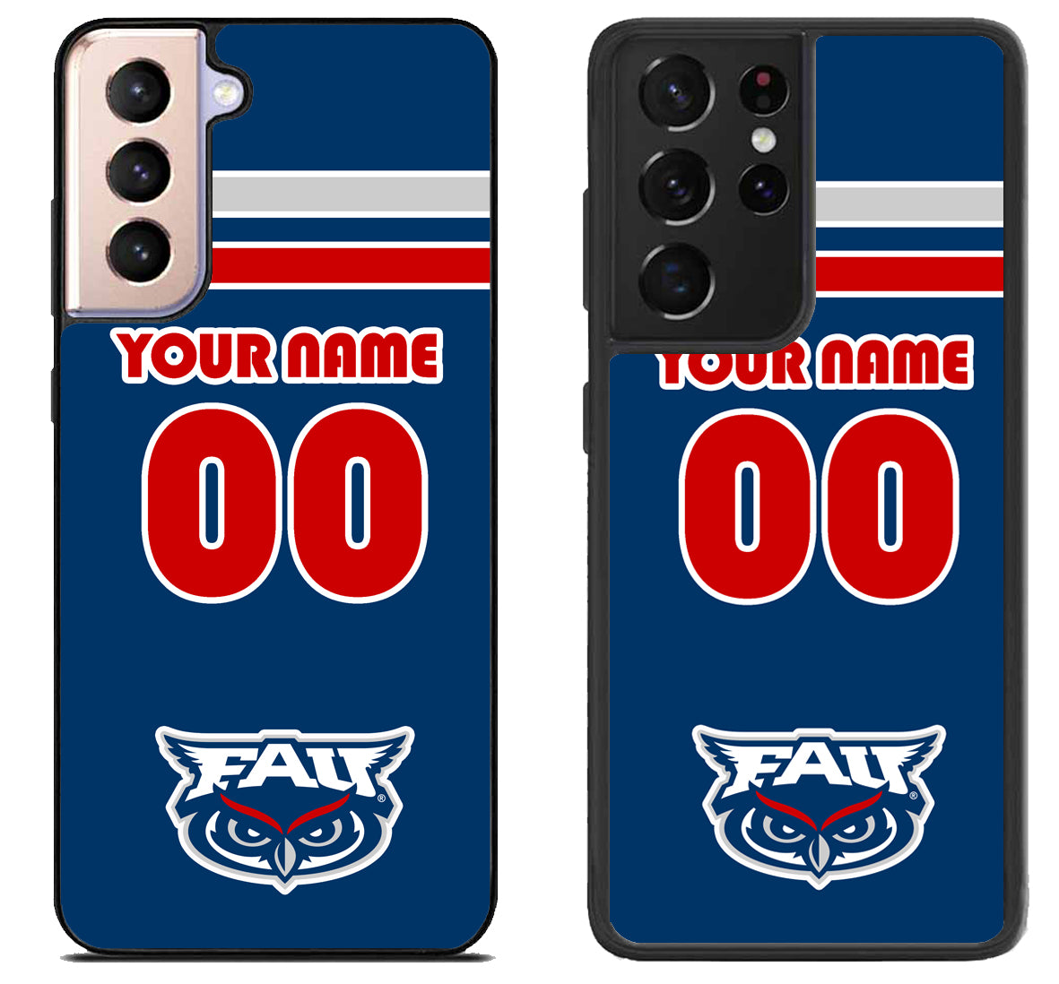 Custom Personalized Florida Atlantic Owls Samsung Galaxy S21 | S21 FE | S21+ | S21 Ultra Case