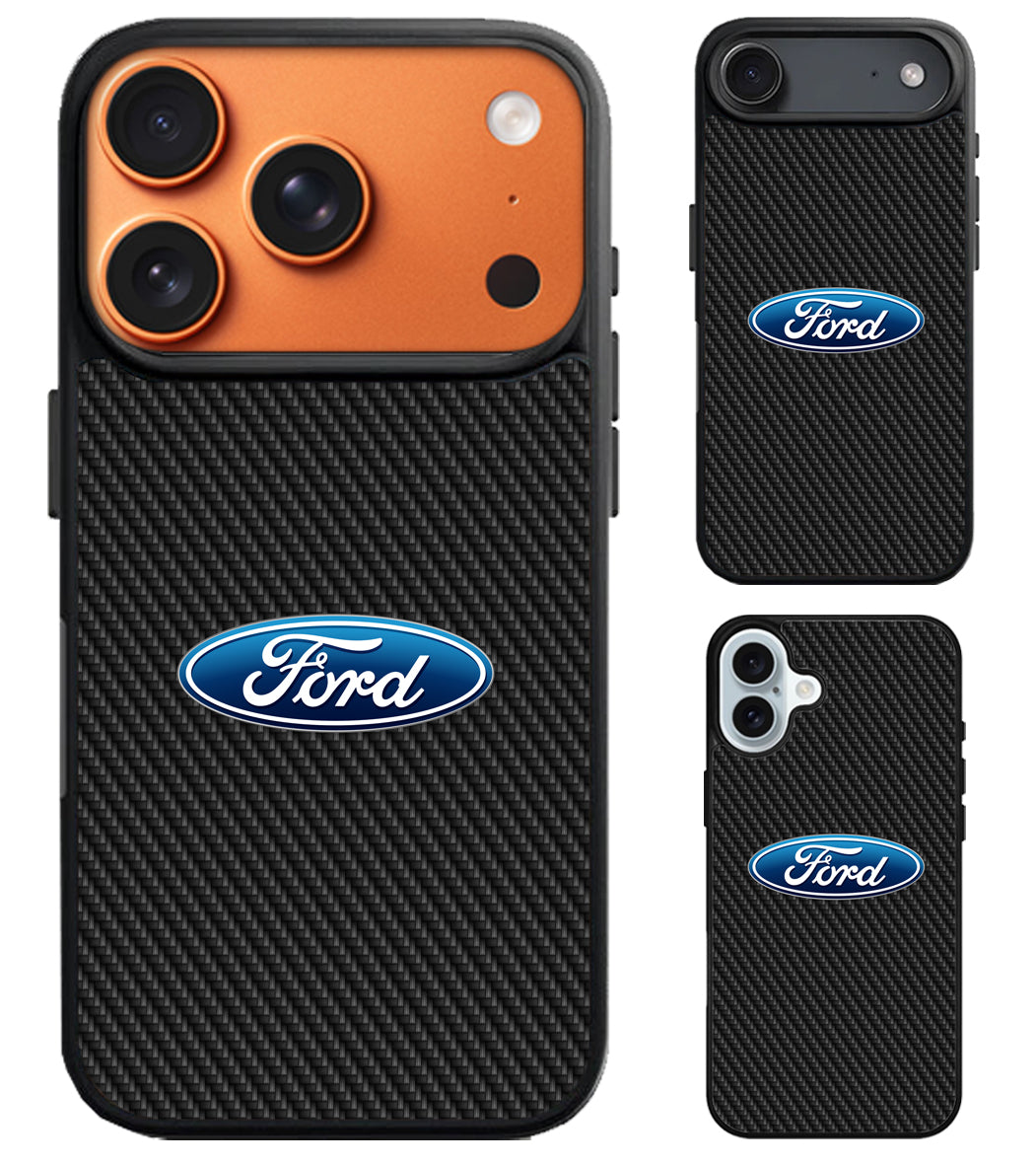 Ford Logo Carbon iPhone Air | iPhone 17 | 17 Pro | 17 Pro Max Case