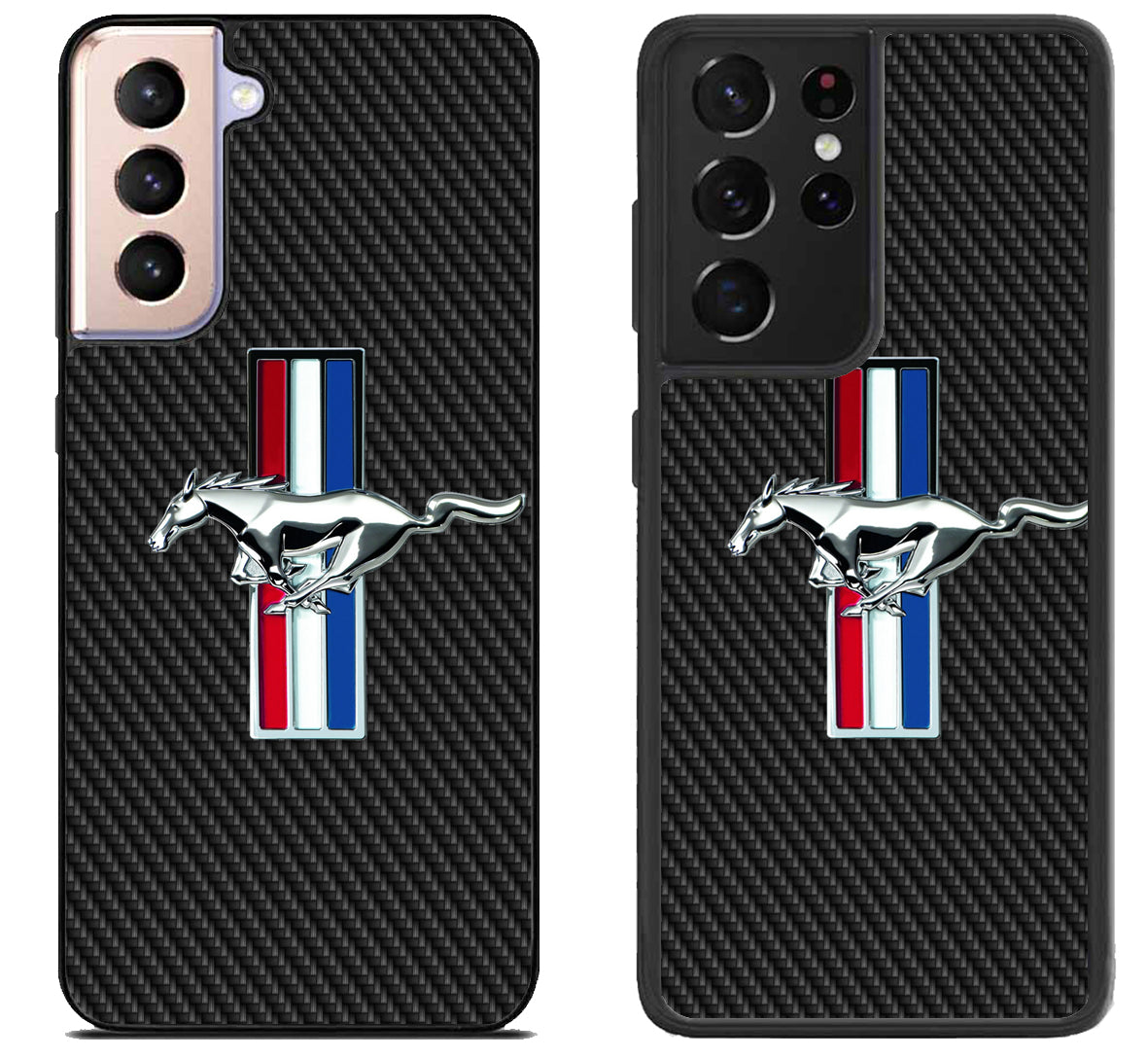 Ford Mustang Carbon Logo Samsung Galaxy S21 | S21 FE | S21+ | S21 Ultra Case