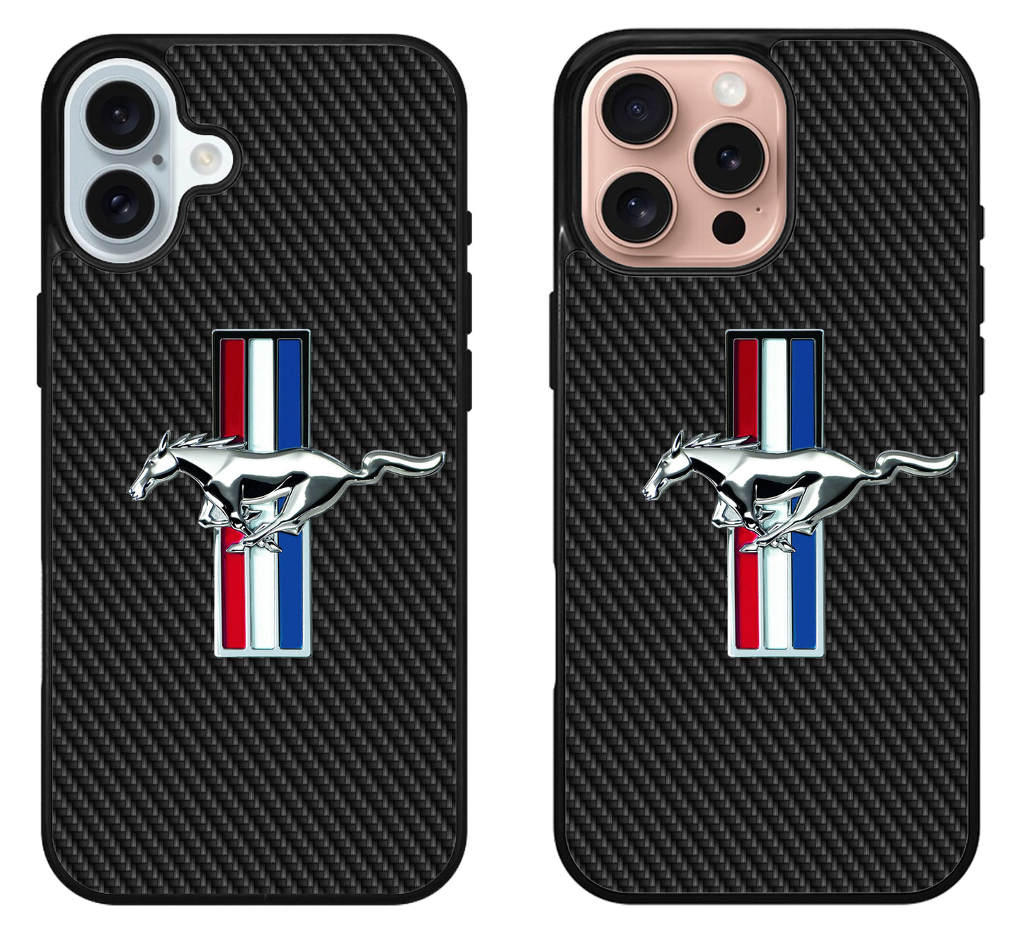 Ford Mustang Carbon Logo iPhone 16 | 16 Plus | 16 Pro | 16 Pro Max Case
