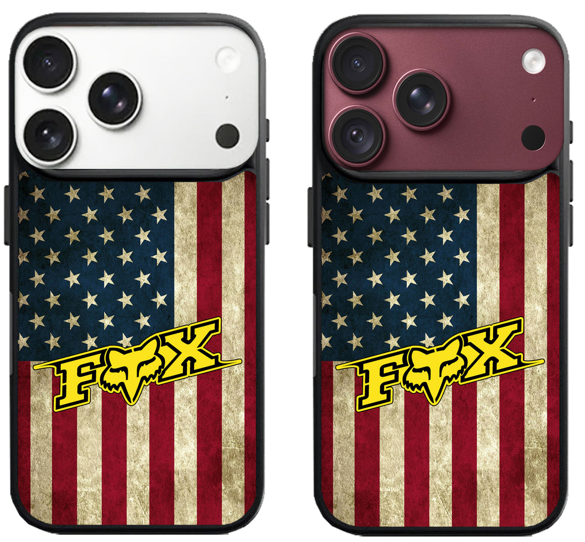 Fox Racing Logo Flag iPhone 18 Pro | 18 Pro Max Case