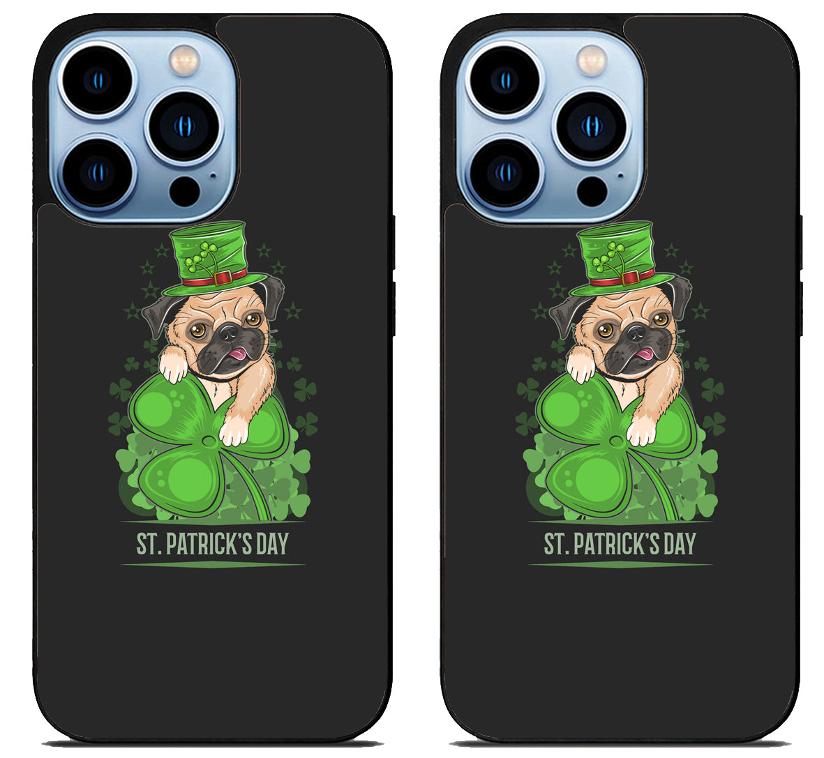 Funny Pug St Patrick’s Day iPhone 15 Pro | iPhone 15 Pro Max Case