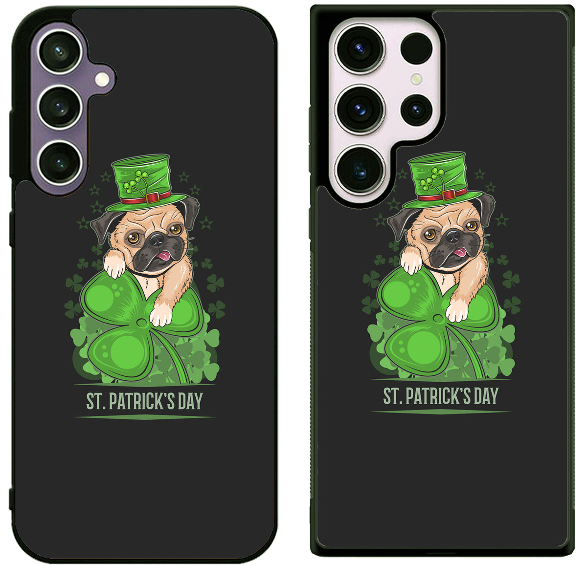 Funny Pug St Patrick’s Day Samsung Galaxy S25 | S25 Edge | S25 FE | S25 Plus | S25 Ultra Case