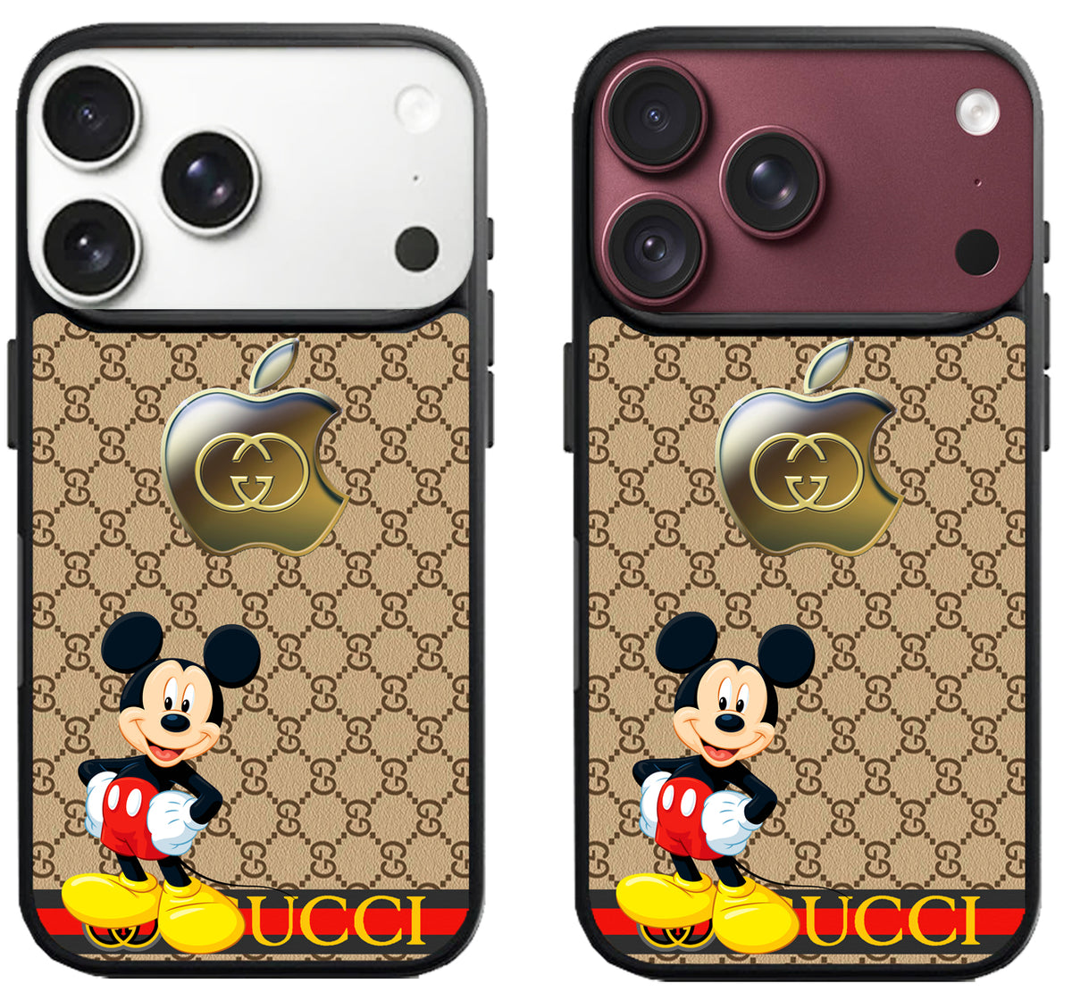 Cool Mickey Mouse Apple Pattern Gucci iPhone 18 Pro | 18 Pro Max Case