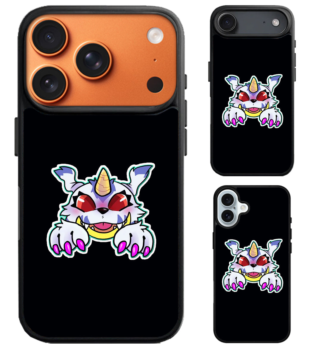 Gabumon Digimon Black iPhone Air | iPhone 17 | 17 Pro | 17 Pro Max Case