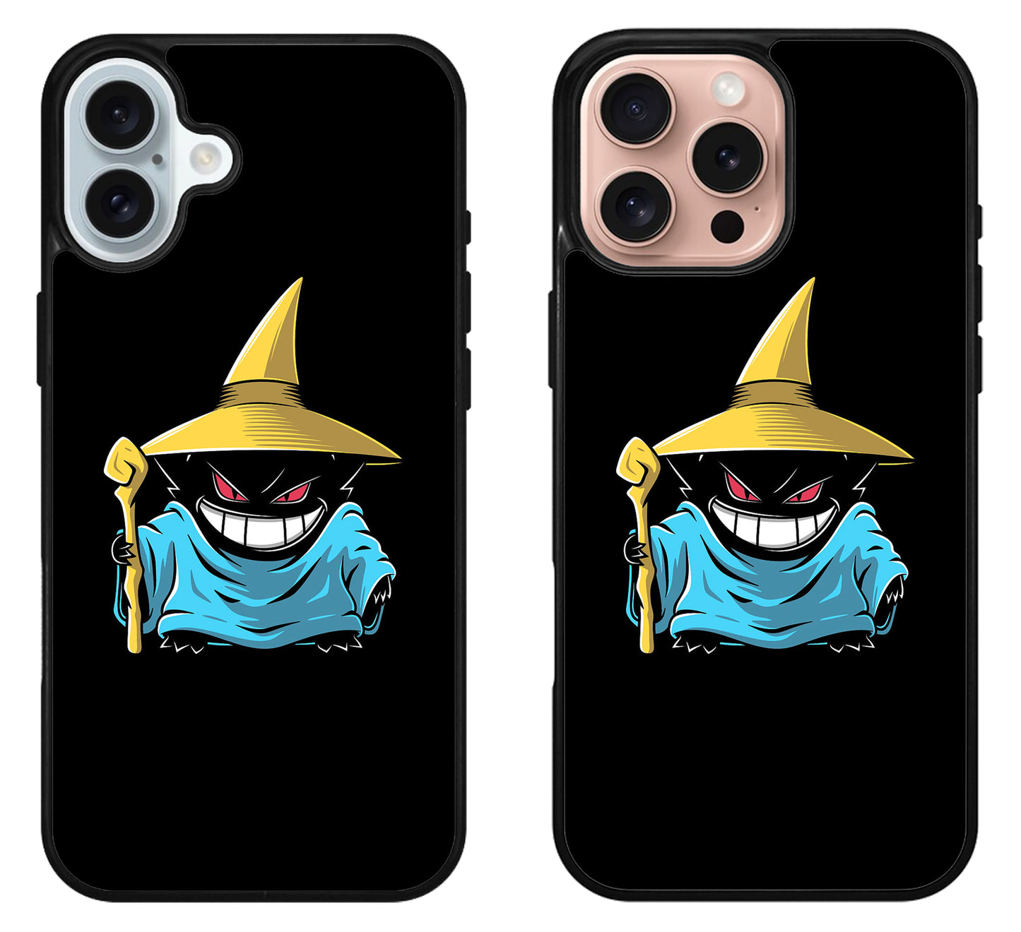Gengar Pokemon Black iPhone 16 | 16 Plus | 16 Pro | 16 Pro Max Case