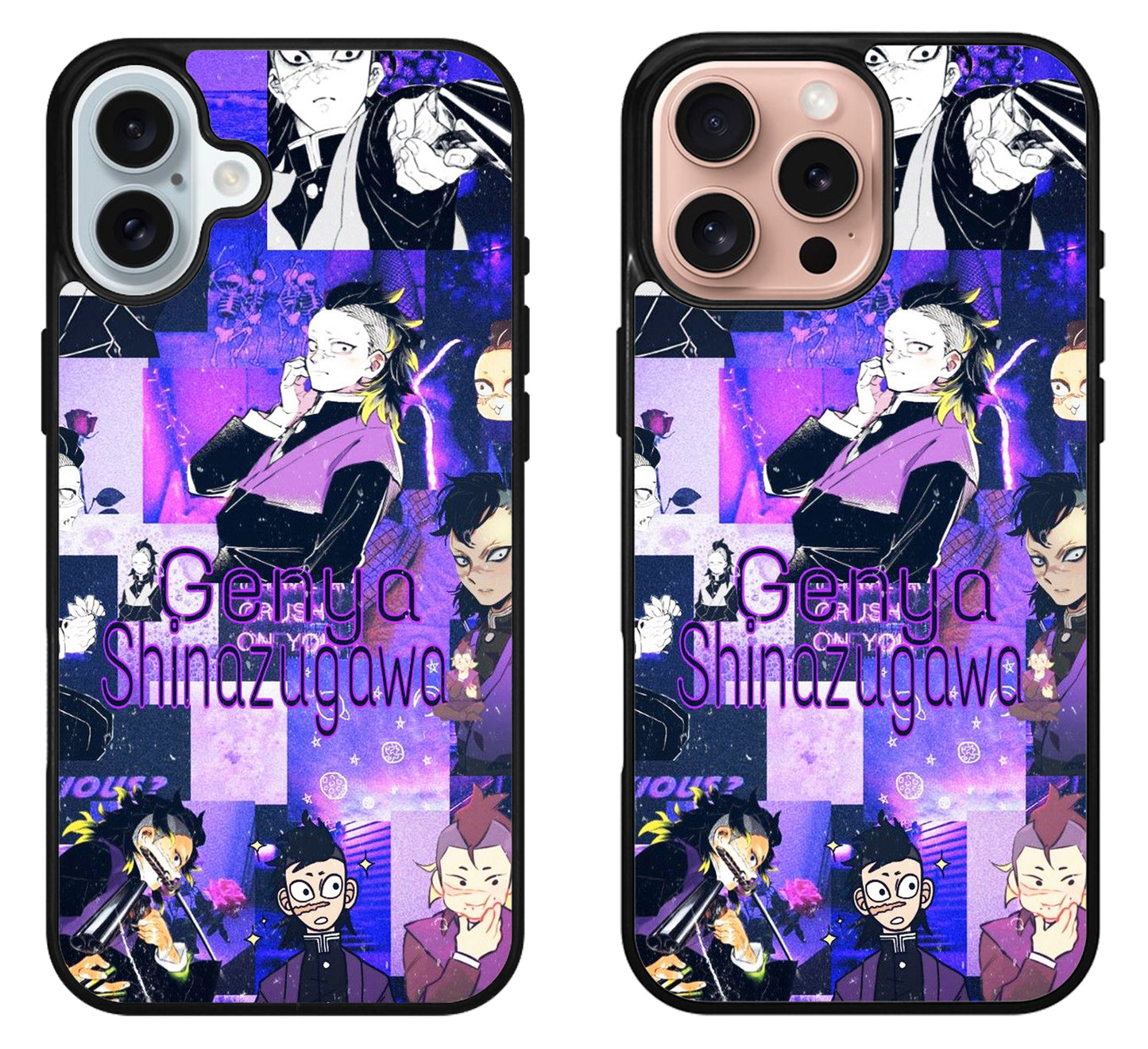 Genya Shinazugawa Demon Slayer Collage iPhone 16 | 16 Plus | 16 Pro | 16 Pro Max Case