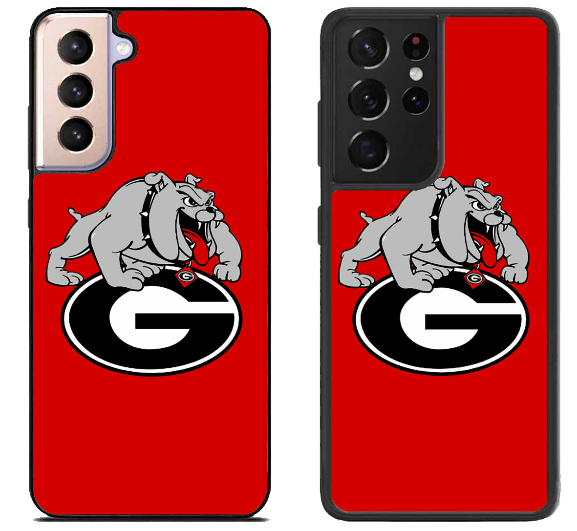 Georgia Bulldogs Red Logo Samsung Galaxy S21 | S21 FE | S21+ | S21 Ultra Case