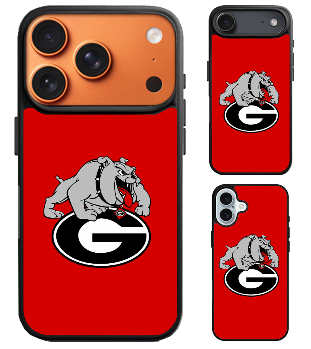 Georgia Bulldogs Red Logo iPhone Air | iPhone 17 | 17 Pro | 17 Pro Max Case