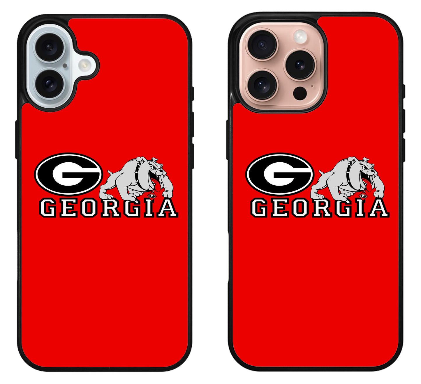 Georgia Bulldogs Red iPhone 16 | 16 Plus | 16 Pro | 16 Pro Max Case