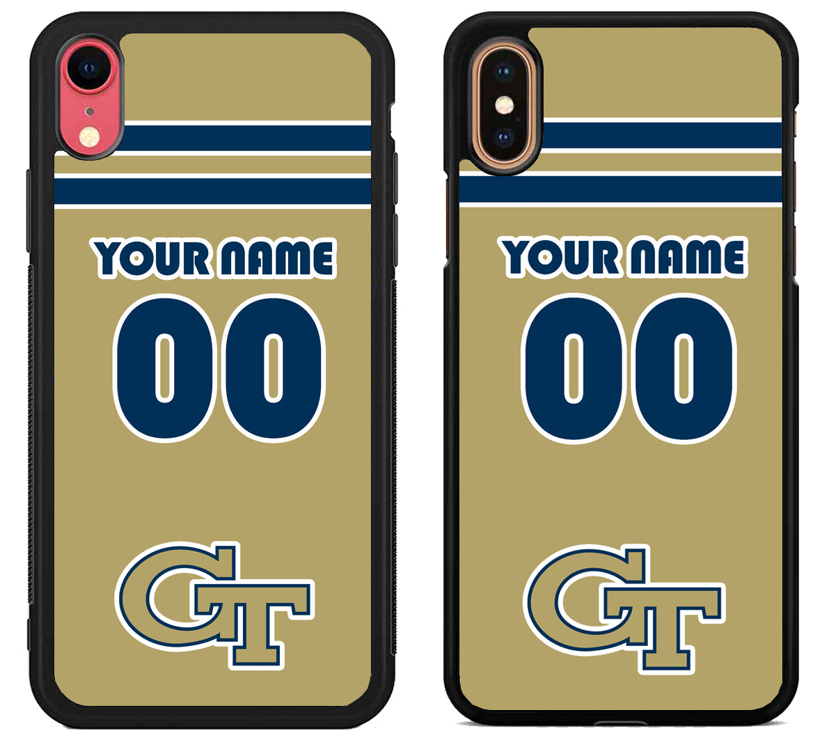 Custom Personalized Georgia Tech Yellow Jackets iPhone X | Xs | Xr | Xs Max Case