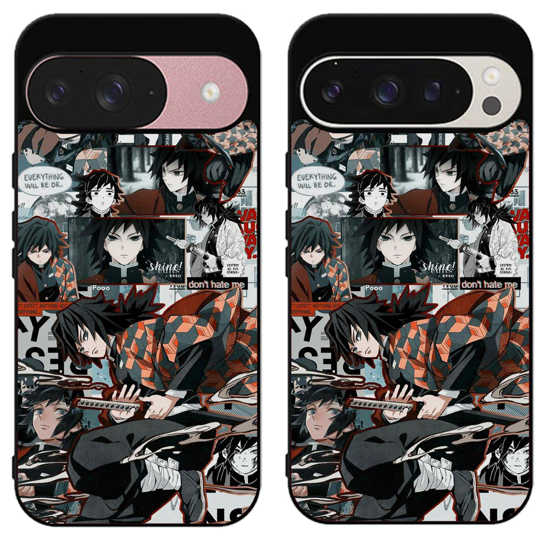 Giyu Tomioka Demon Slayer Collage Google Pixel 9 | 9 Pro | 9 Pro XL Case
