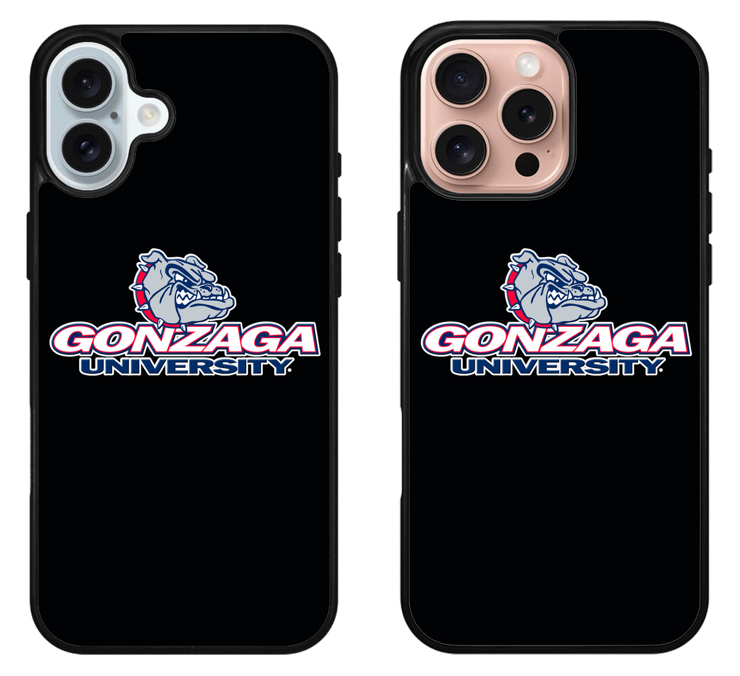 Gonzaga University Bulldogs Black iPhone 16 | 16 Plus | 16 Pro | 16 Pro Max Case