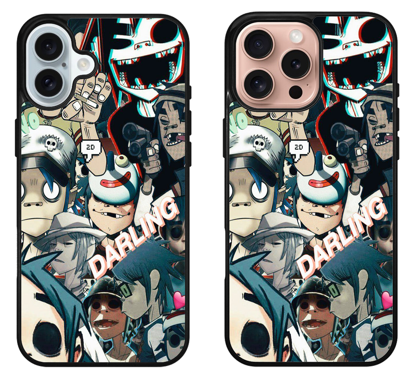 Gorillaz Collage iPhone 16 | 16 Plus | 16 Pro | 16 Pro Max Case