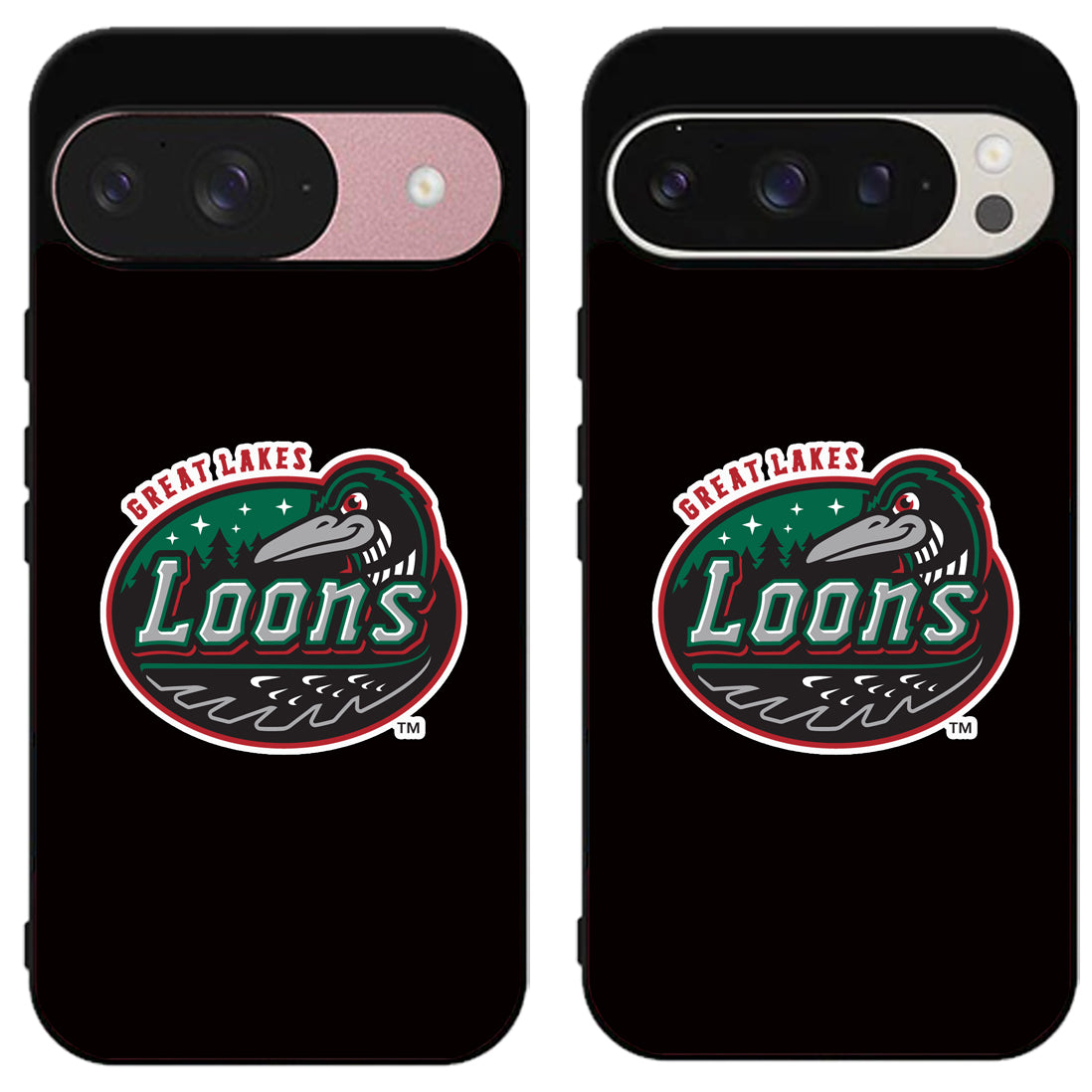 Great Lakes Loons Black Google Pixel 9 | 9 Pro | 9 Pro XL Case