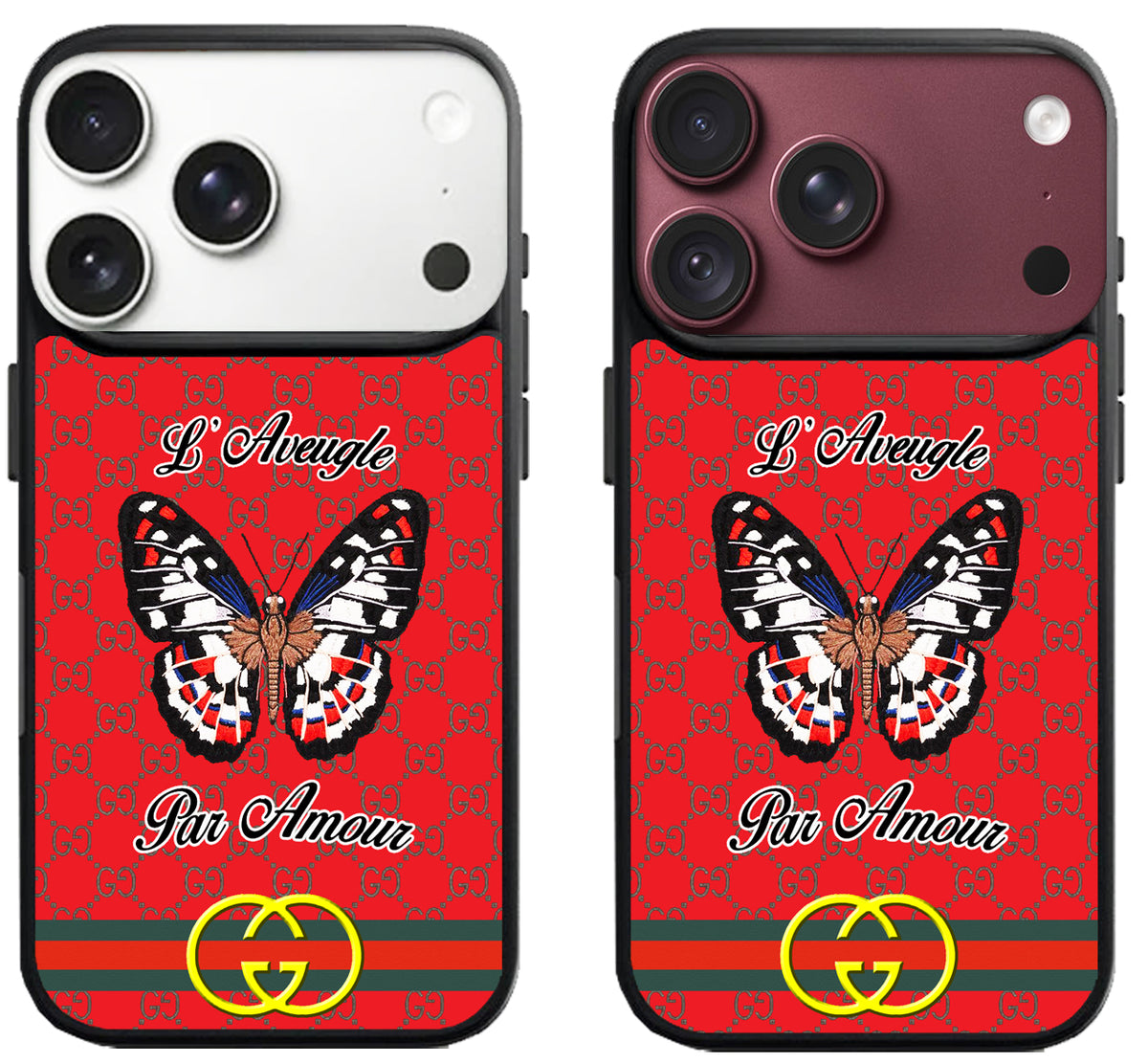 Gucci Red Buterfly iPhone 18 Pro | 18 Pro Max Case