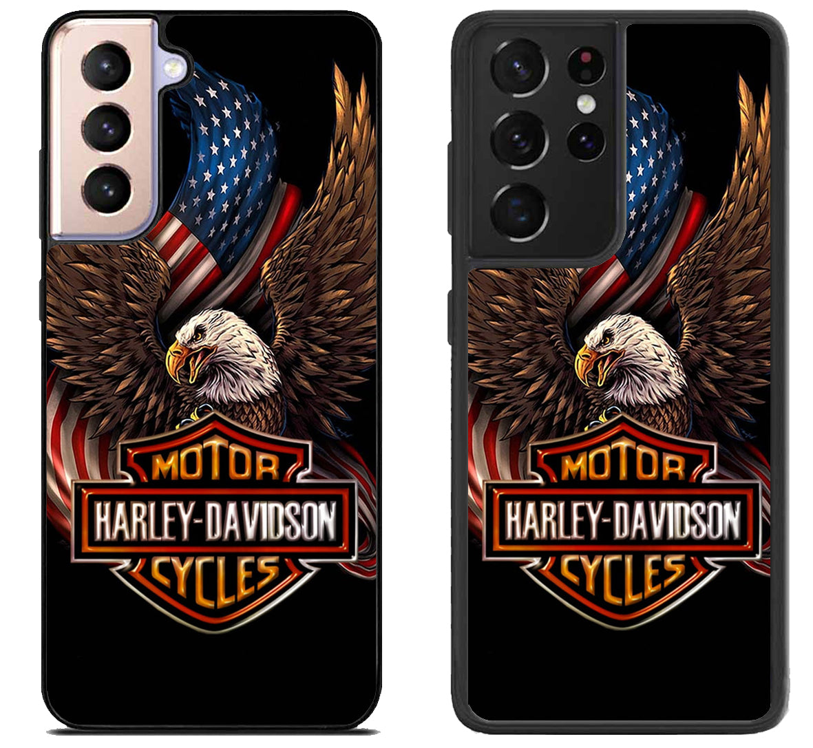 Harley Davidson Logo Eagle Flag Samsung Galaxy S21 | S21 FE | S21+ | S21 Ultra Case