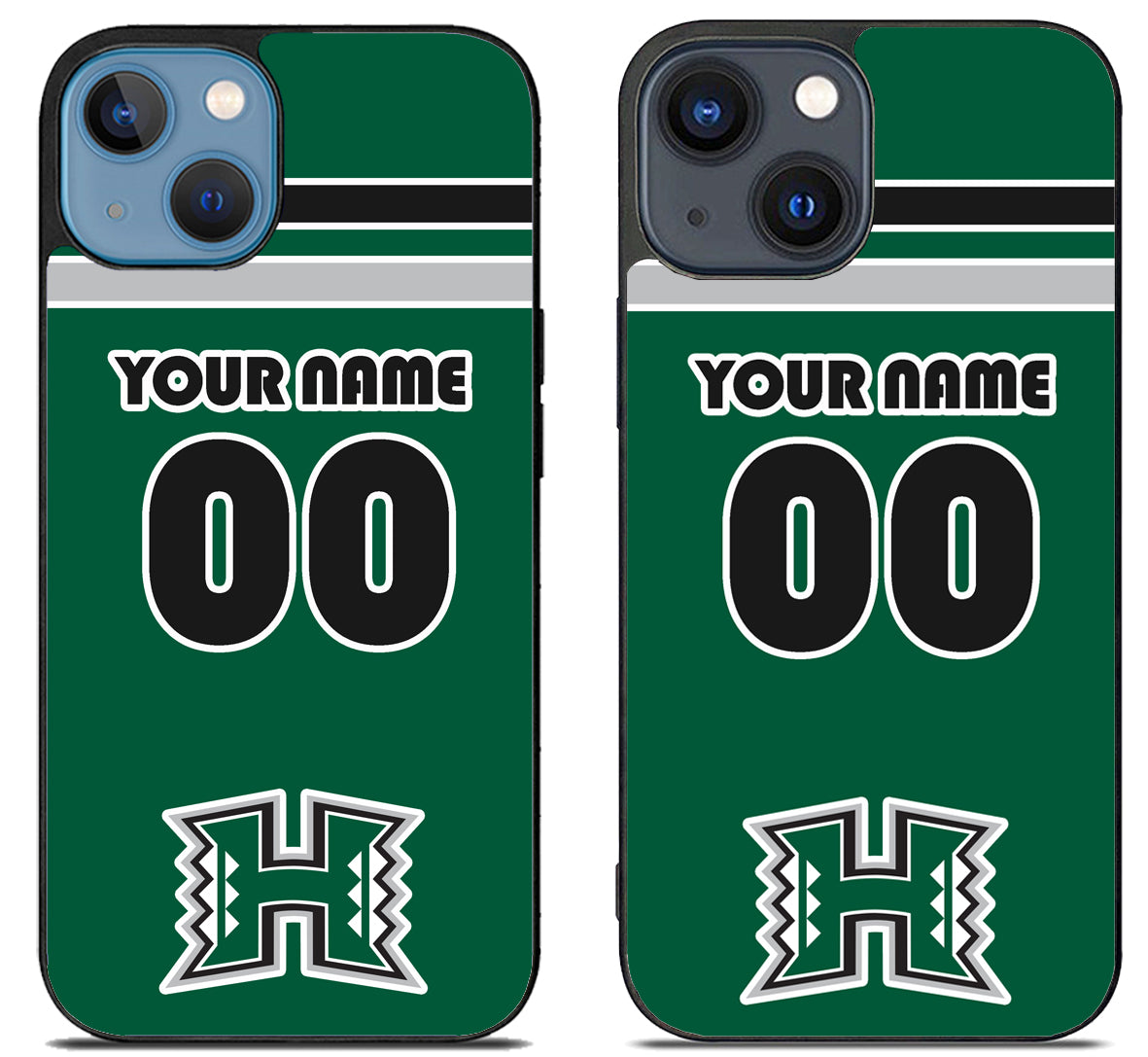 Custom Personalized Hawaii Rainbow Warriors iPhone 15 | iPhone 15 Plus Case