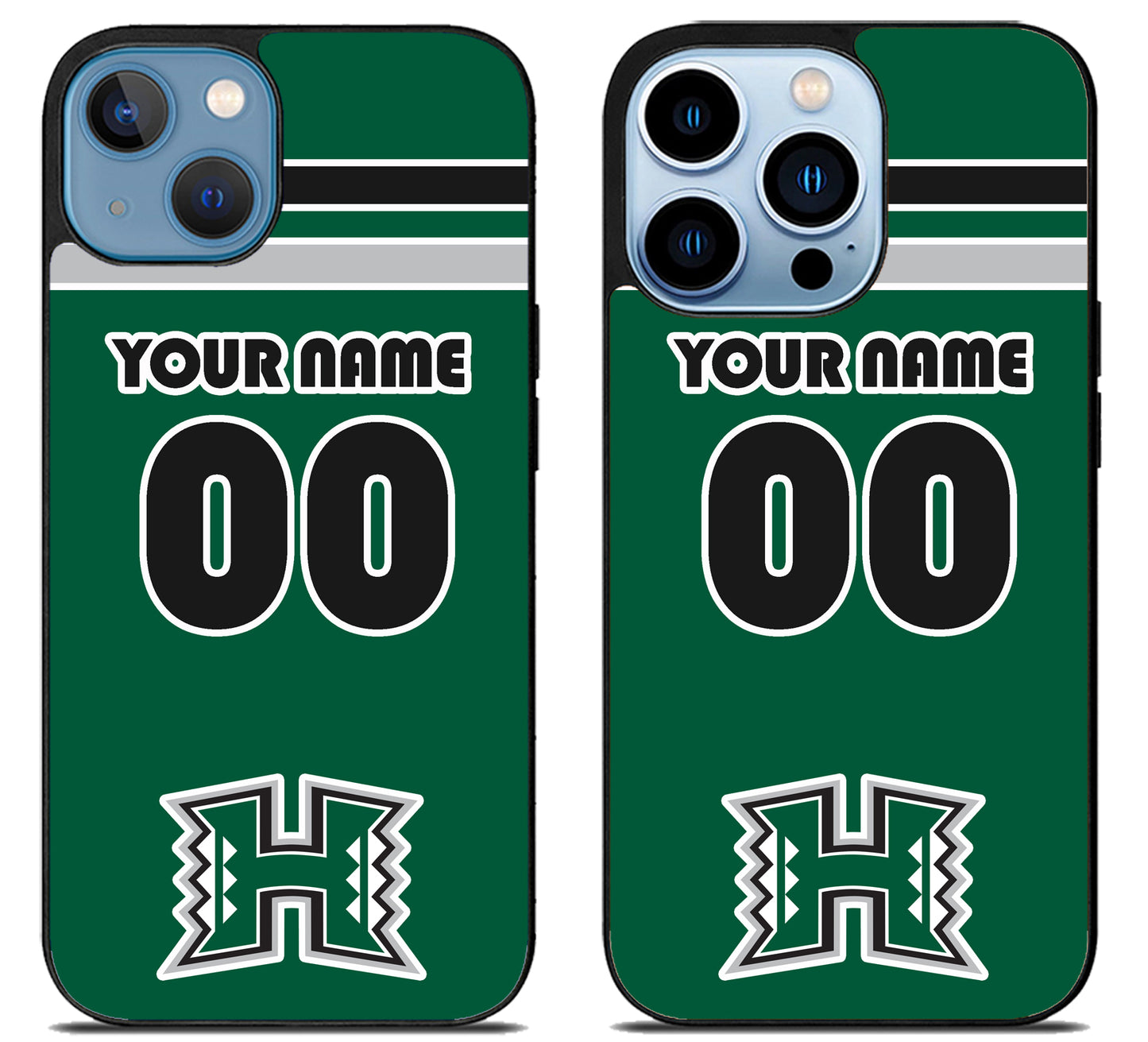 Custom Personalized Hawaii Rainbow Warriors iPhone 13 | 13 Mini | 13 Pro | 13 Pro Max Case