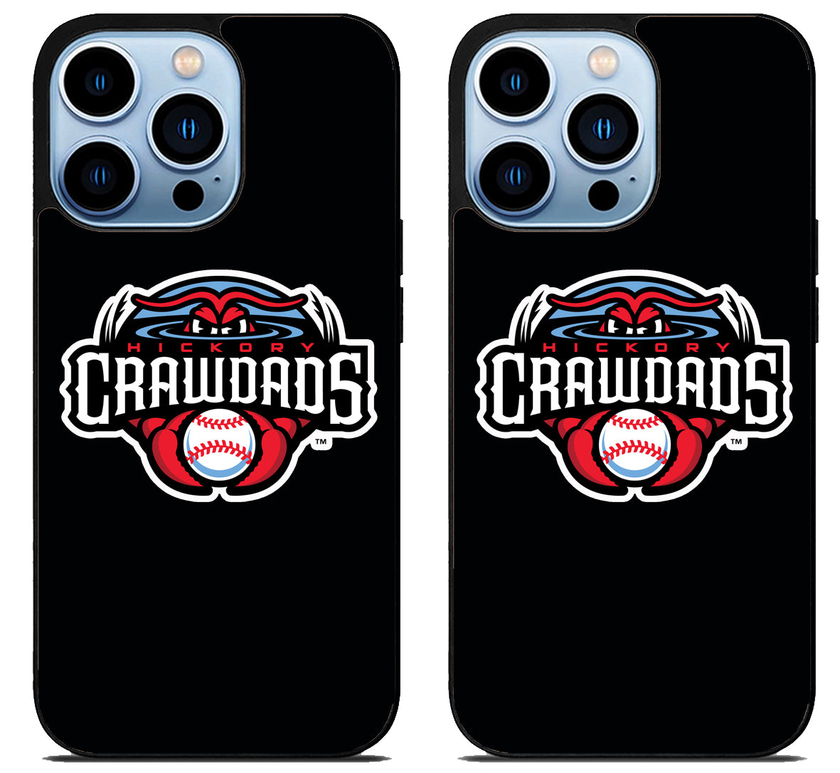 Hickory Crawdads Black iPhone 15 Pro | iPhone 15 Pro Max Case