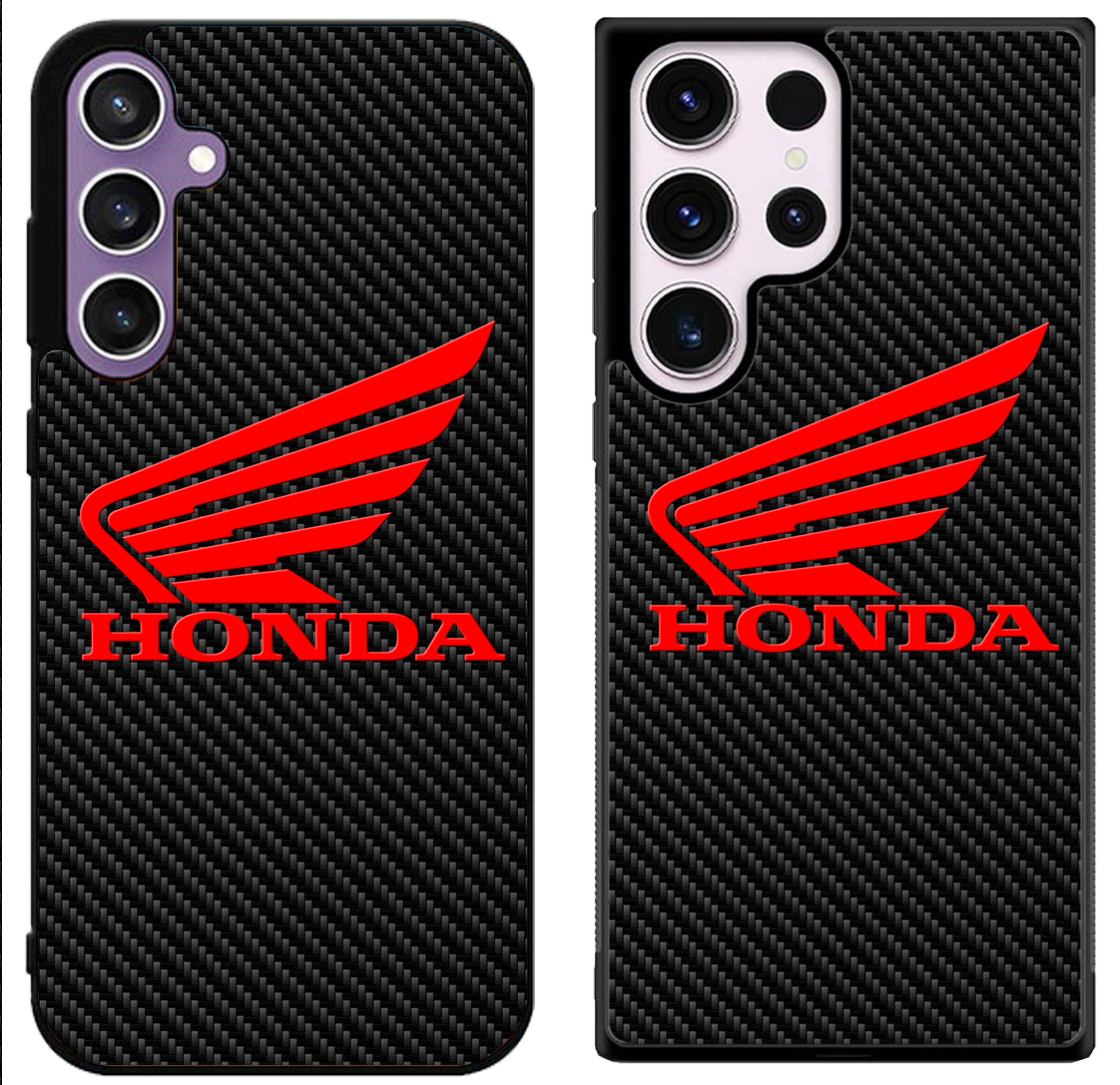 Honda Carbon Logo Samsung Galaxy S24 | S24+ | S24 Ultra Case