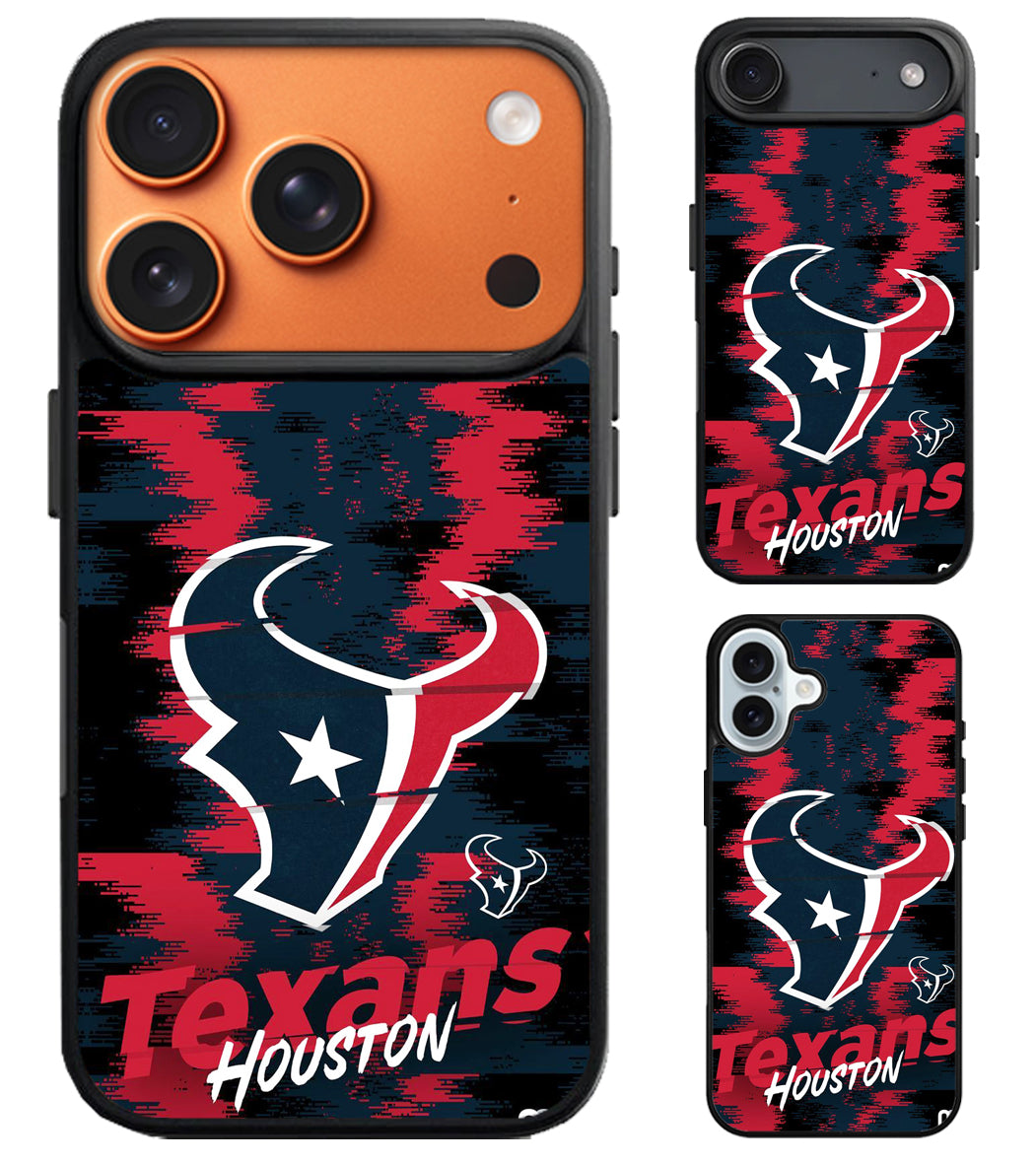 Houston Texans Colorfull iPhone Air | iPhone 17 | 17 Pro | 17 Pro Max Case