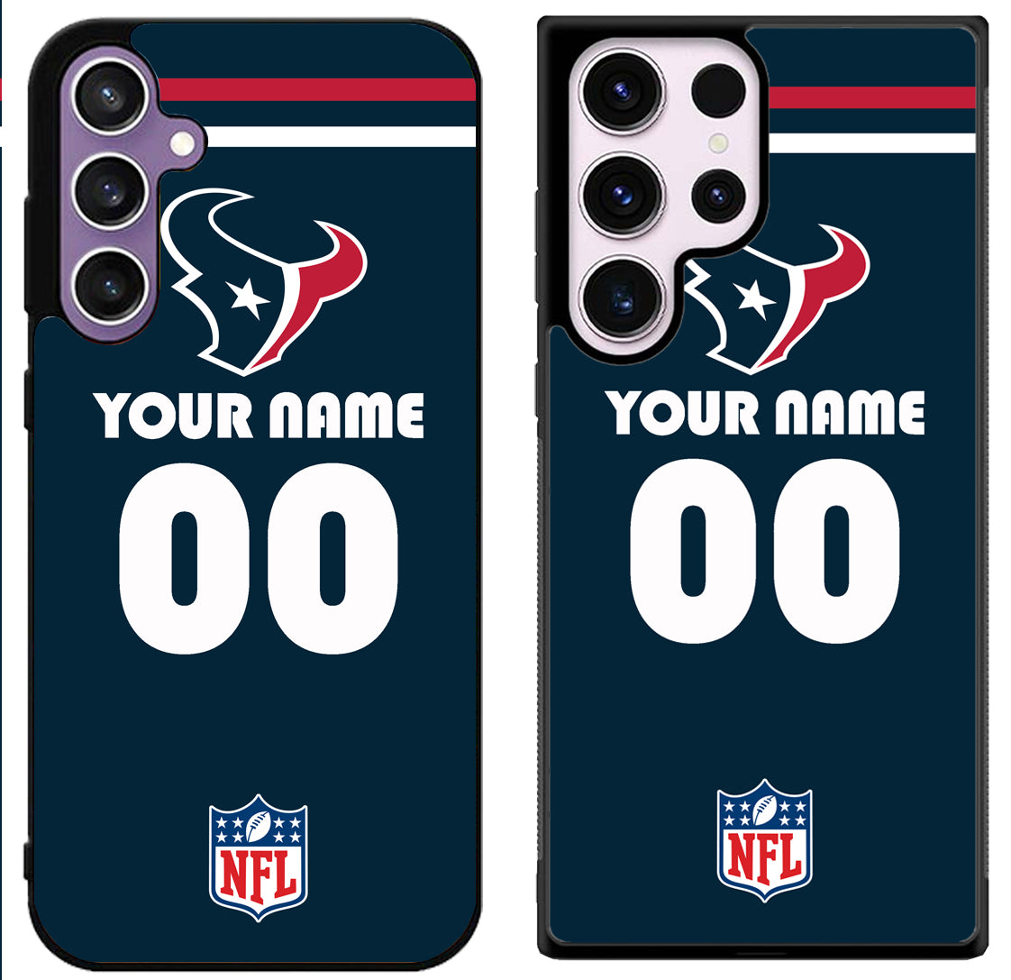 Custom Personalized Houston Texans Samsung Galaxy S24 | S24+ | S24 Ultra Case