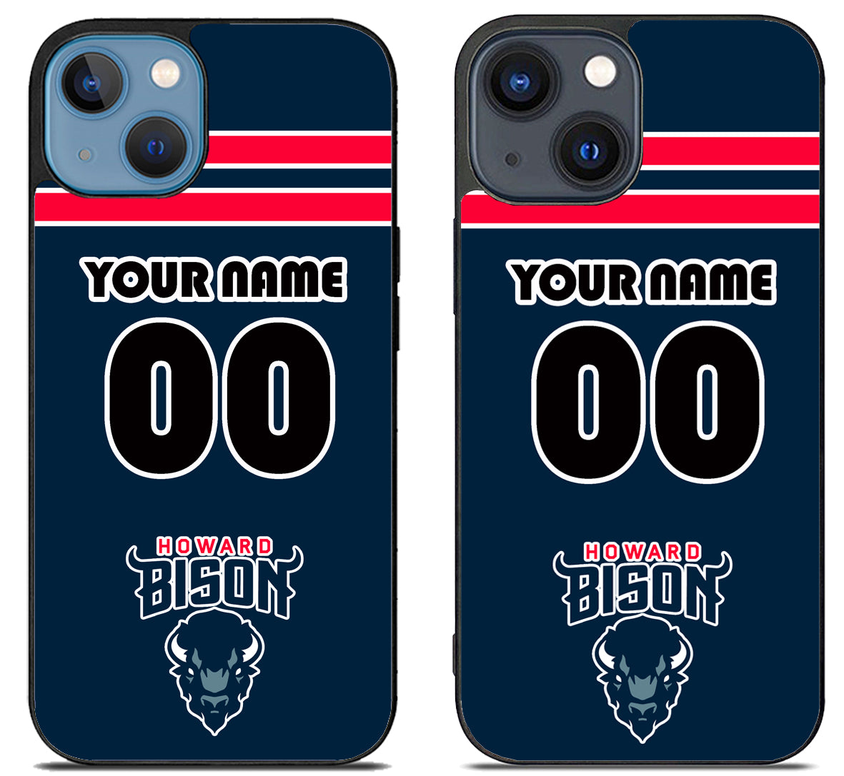 Custom Personalized Howard Bison iPhone 15 | iPhone 15 Plus Case