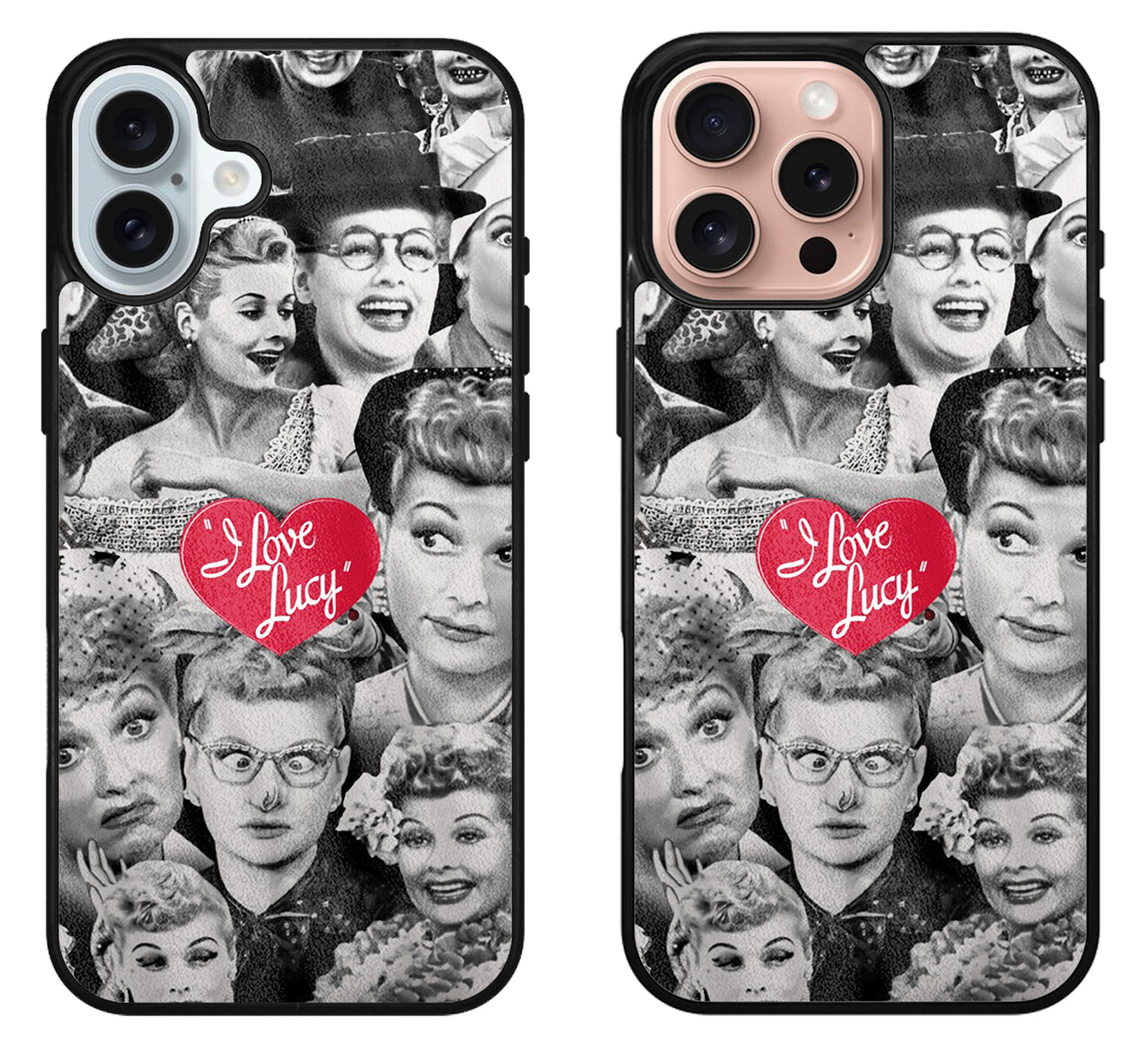 I Love Lucy Collage iPhone 16 | 16 Plus | 16 Pro | 16 Pro Max Case